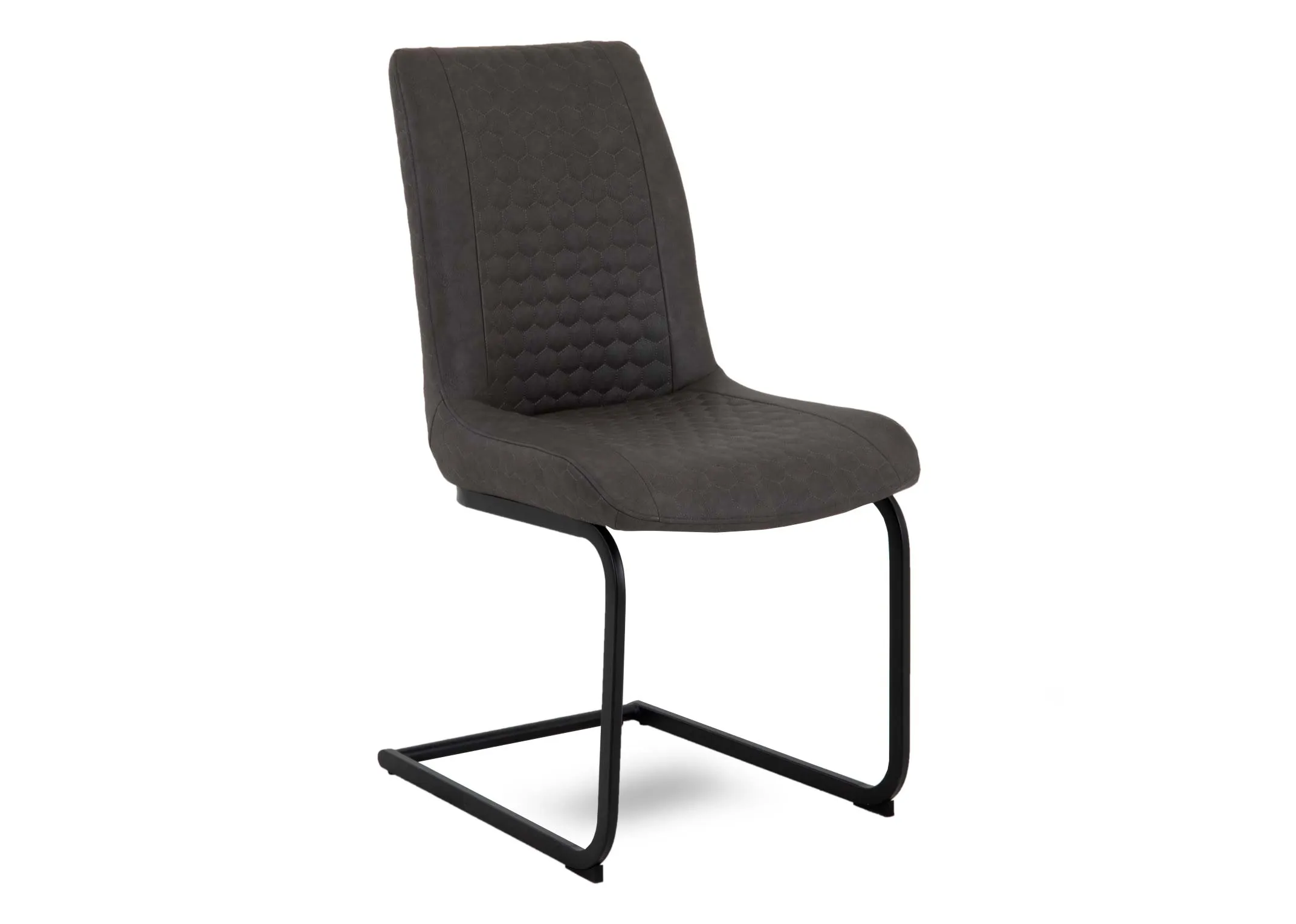 Grey Faux Leather Dining Chair - Barton