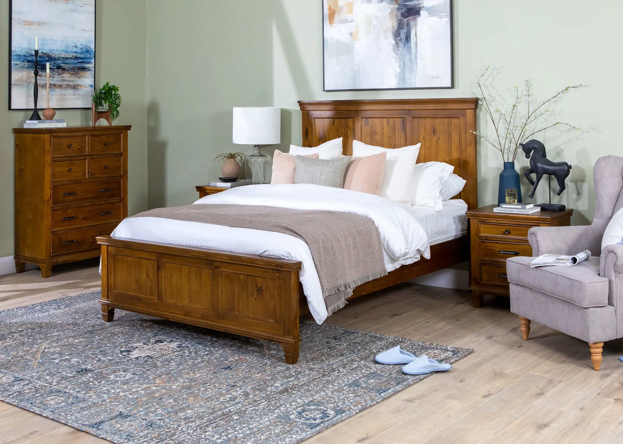 King Size (5ft) Pine Bed Frame - Allyson