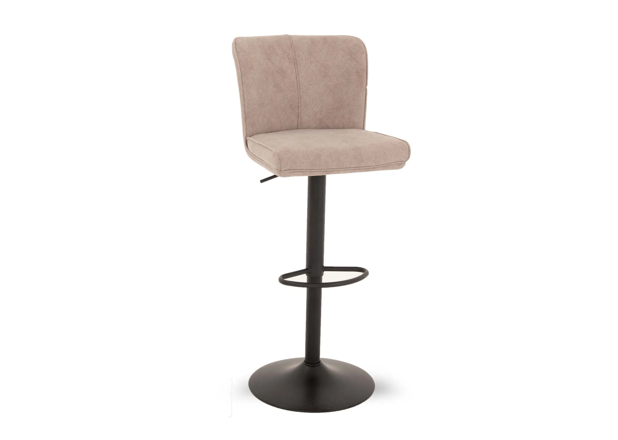 Grey Fabric Swivel Bar Stool - Maple
