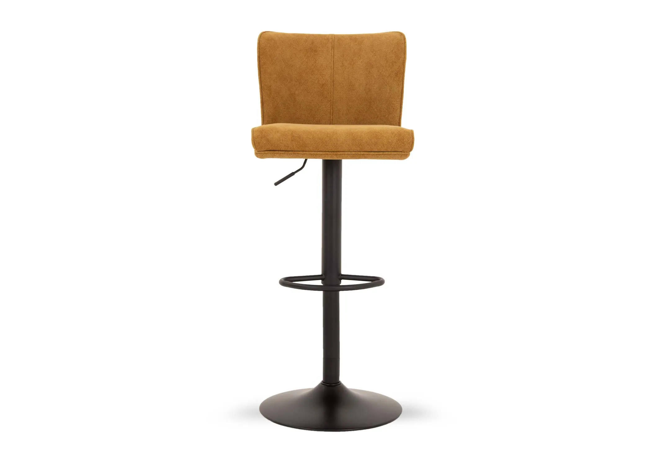 Mustard Fabric Swivel Bar Stool- Maple EZ Living Furniture