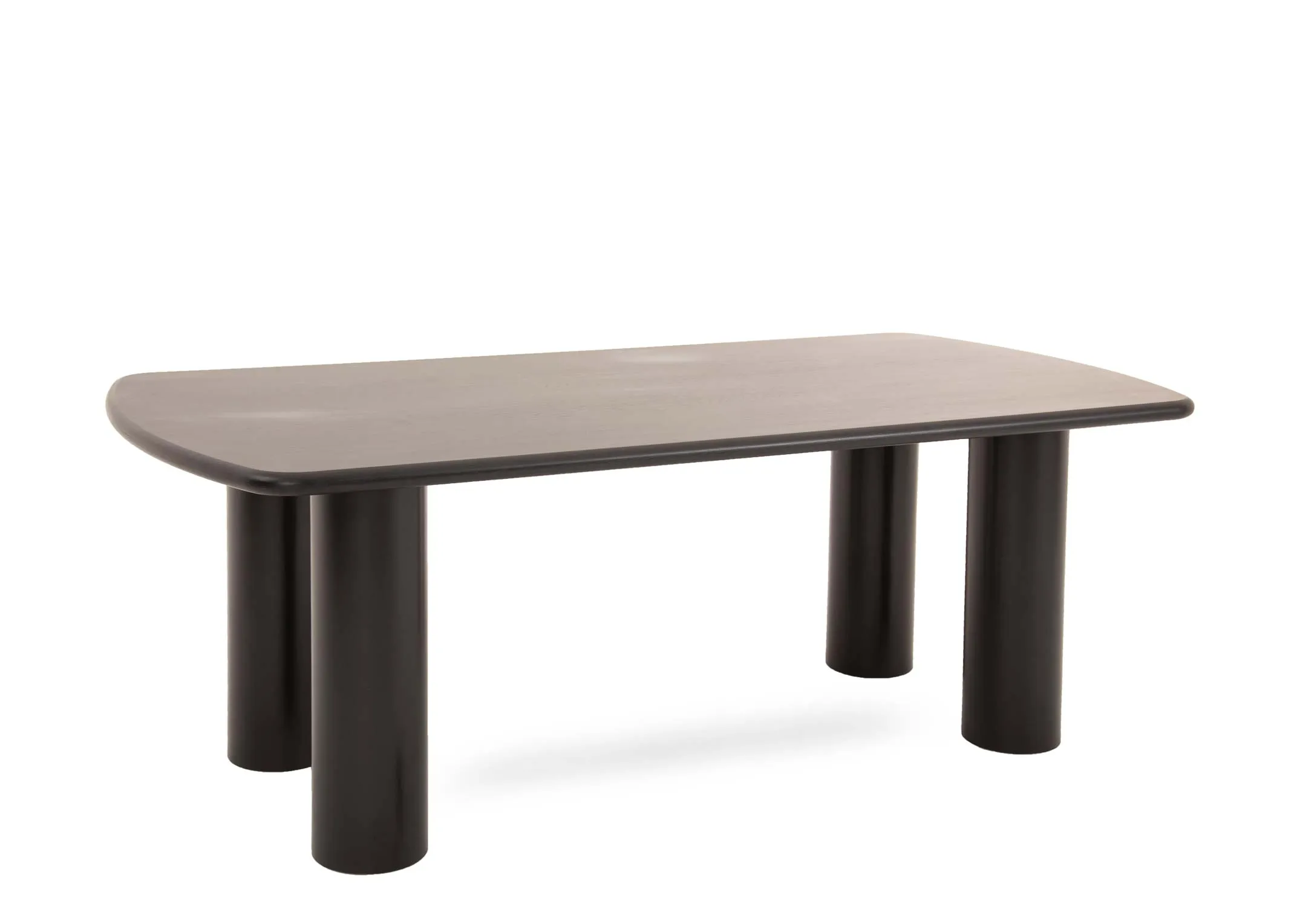 180cm Black Oak Dining Table - Donut - EZ Living Furniture