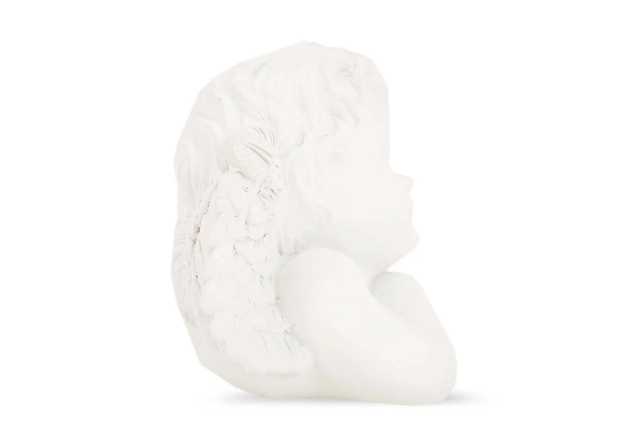 A dimension image of the White Angel Ornament with 18cm x 8cm x 10cm