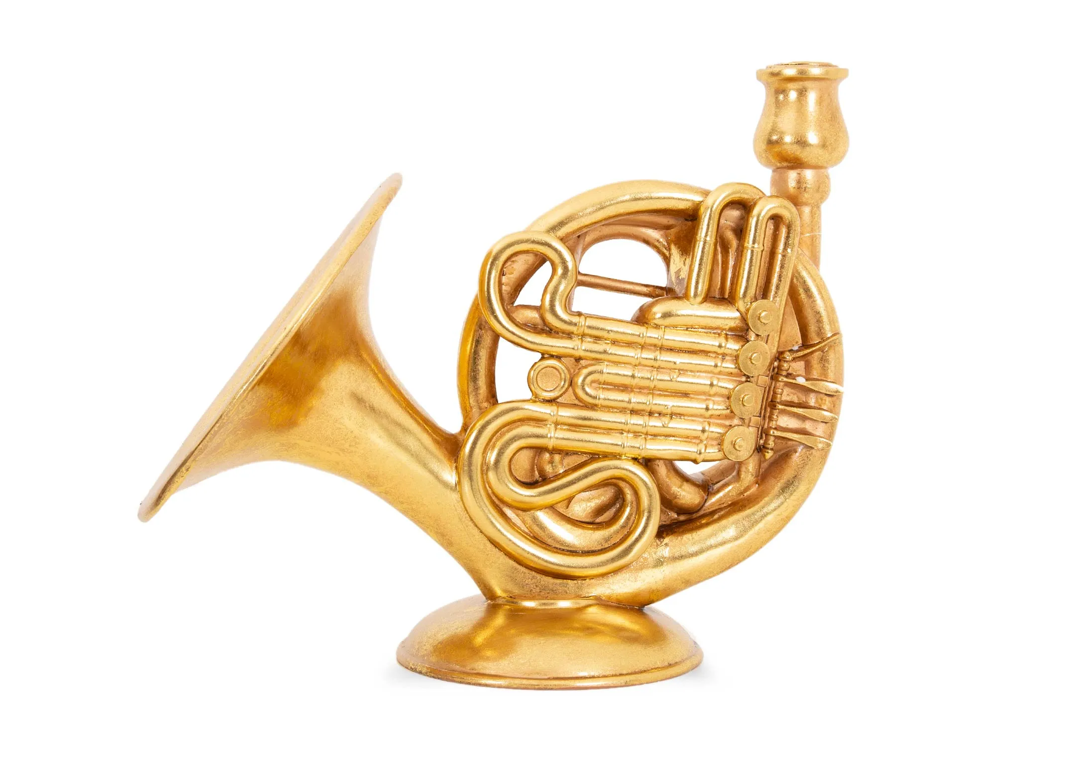 A dimension image of the French Horn Candle holder with 35.8cm x 20.7cm x 29.5cm