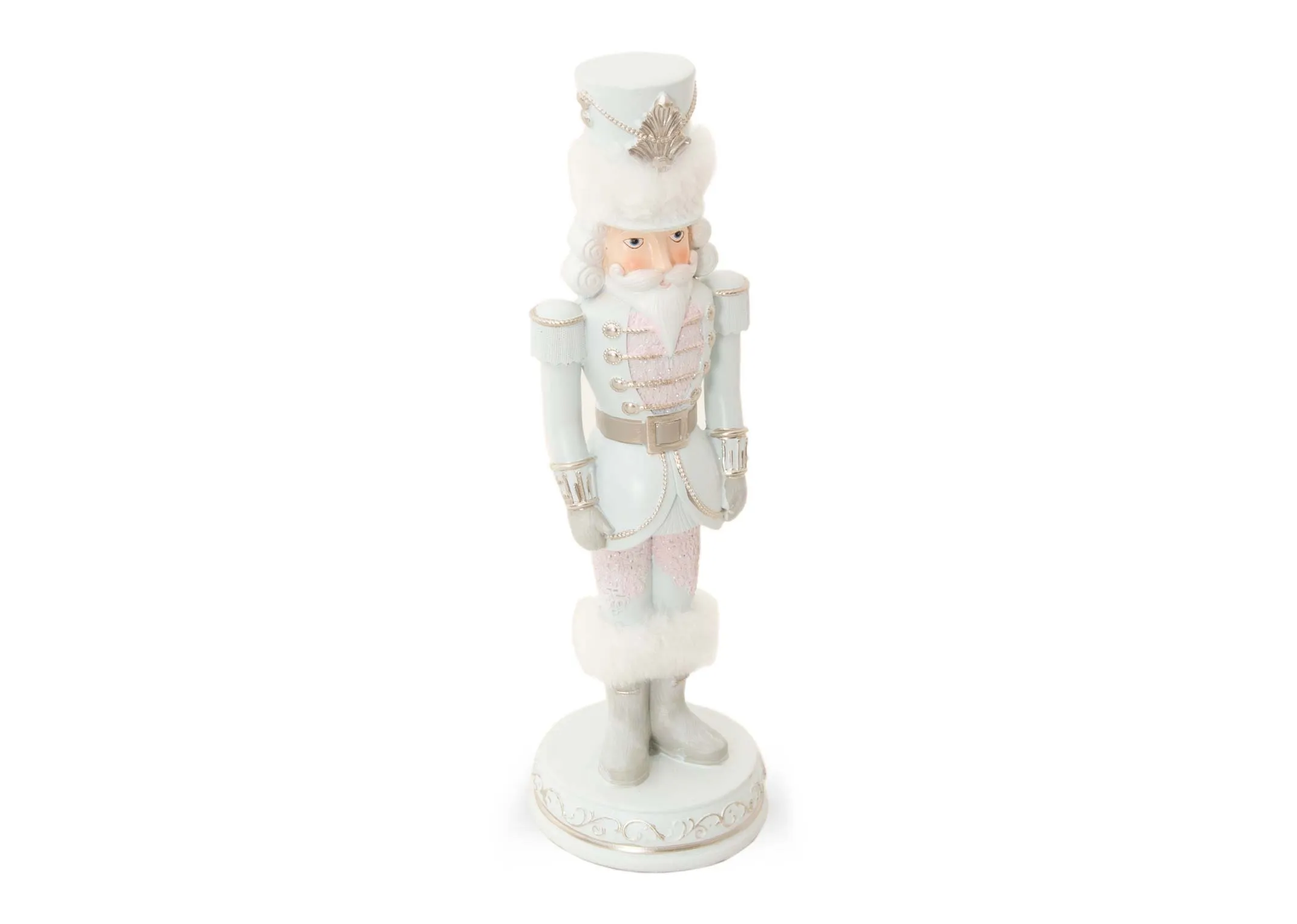 Standing White Nutcracker - Christmas Figurine