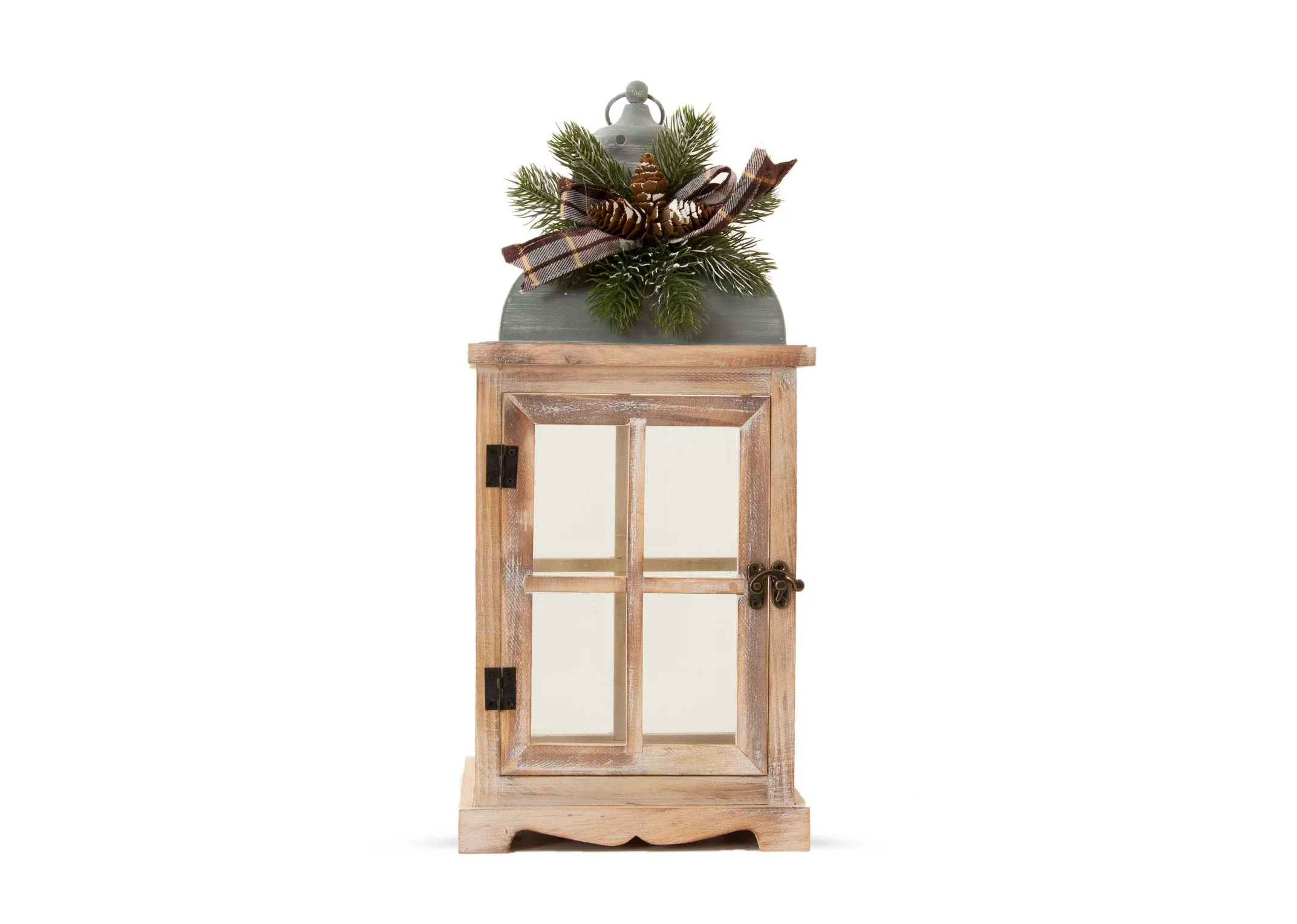 A dimension image of the Wooden Large Christmas Lantern with 20cm x 45cm