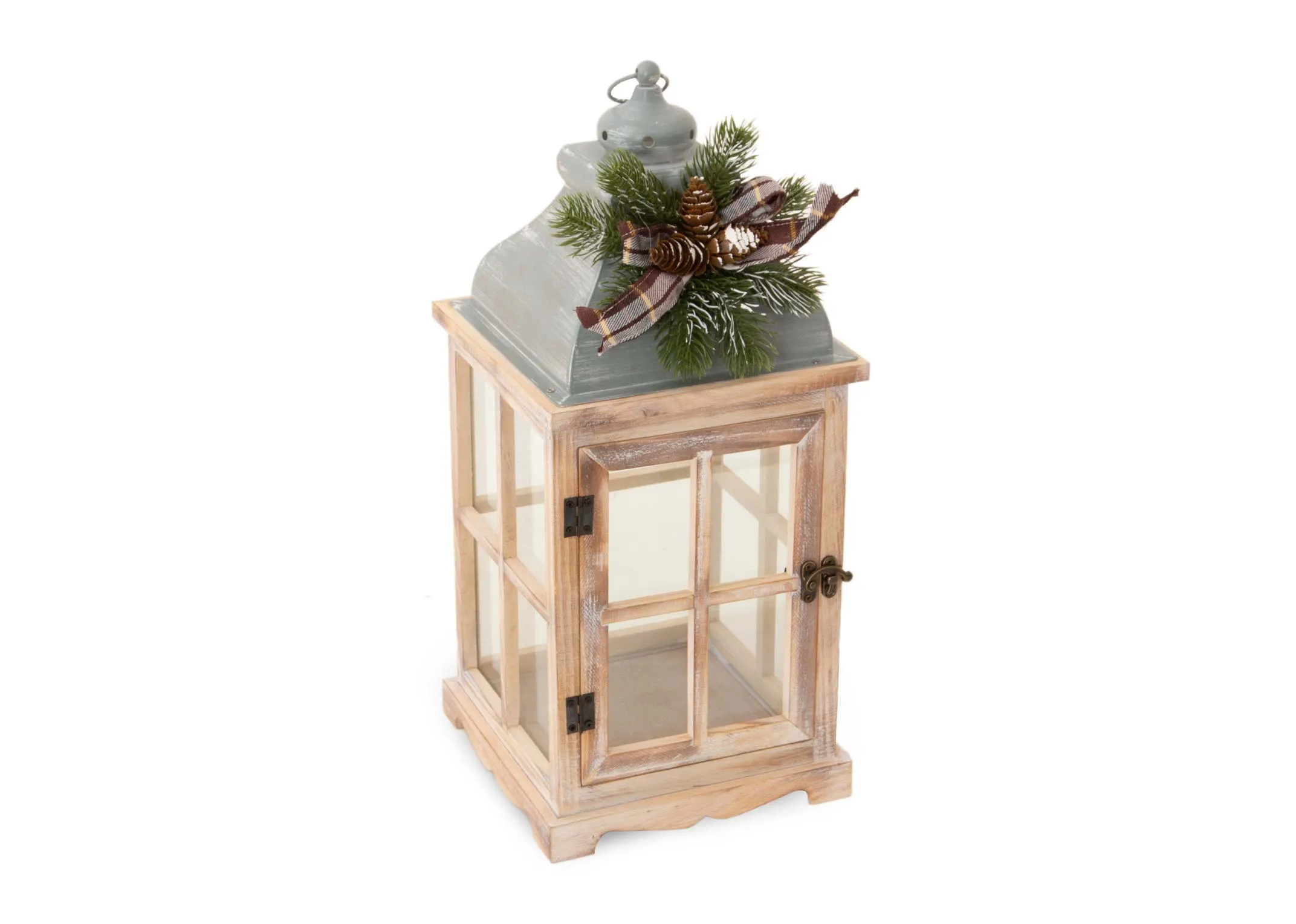 A dimension image of the Wooden Small Lantern with 17cm x 37.5cm