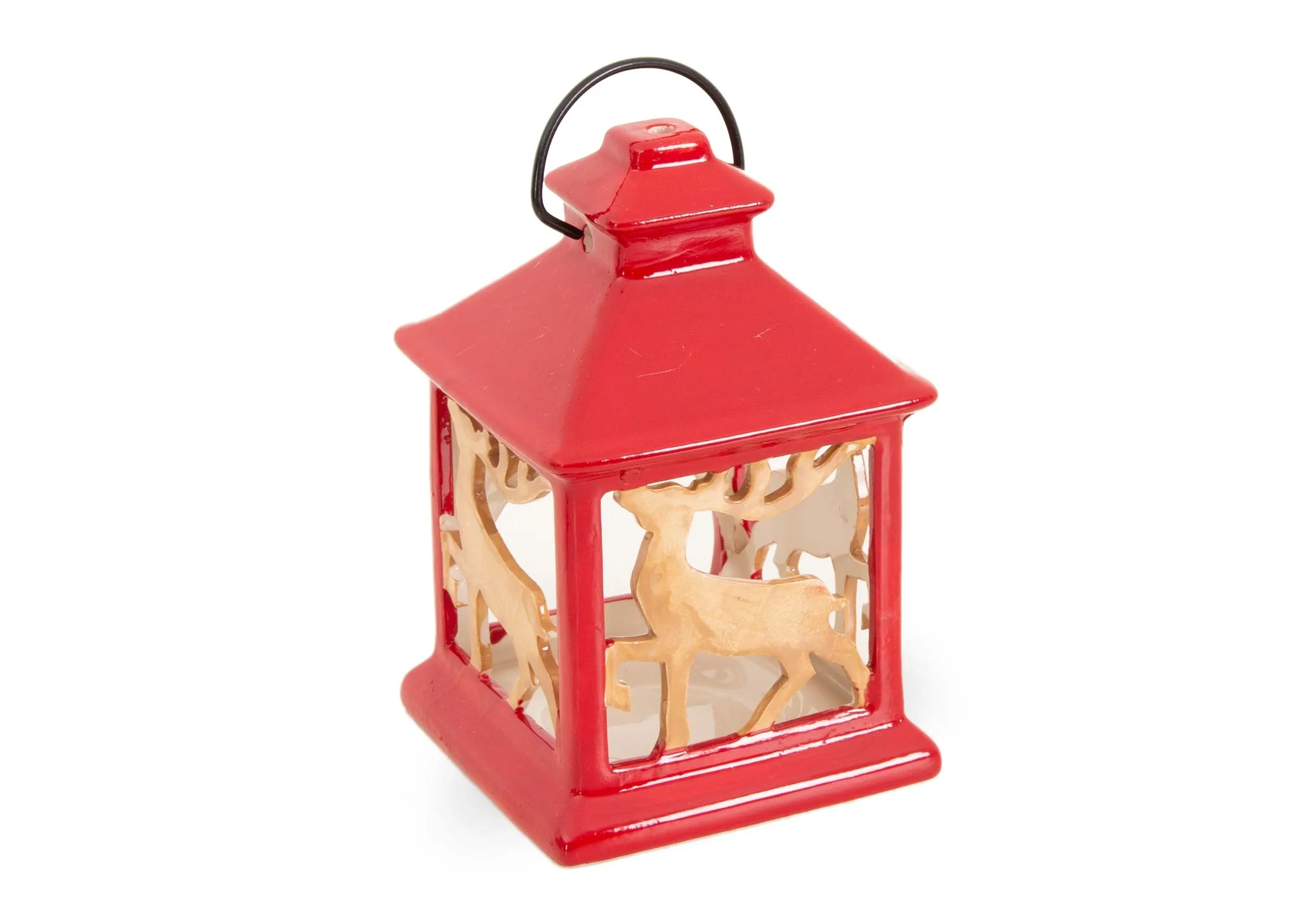 Red Lantern - Christmas Candle Holder