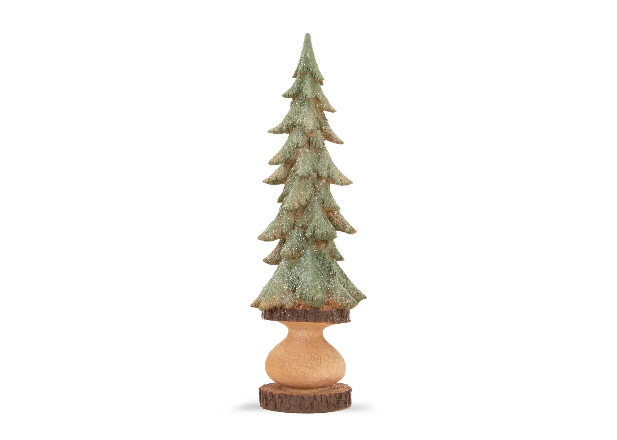 Large Wooden Tree - Christmas Figurine