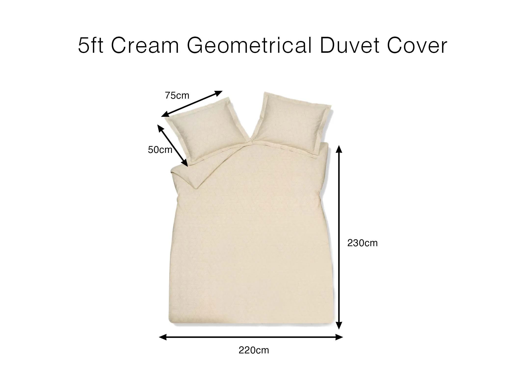 A lifestyle image of a loft style bed on cement floor with Geometrical duvet cover paired with smoke green and blush pillows and linen from Van Dyck.