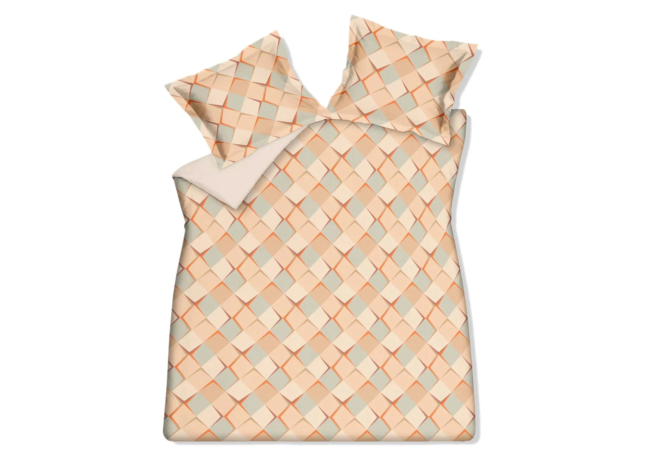 A dimension image of the 5ft Warm Retro Duvet Set with 220cm x 230cm