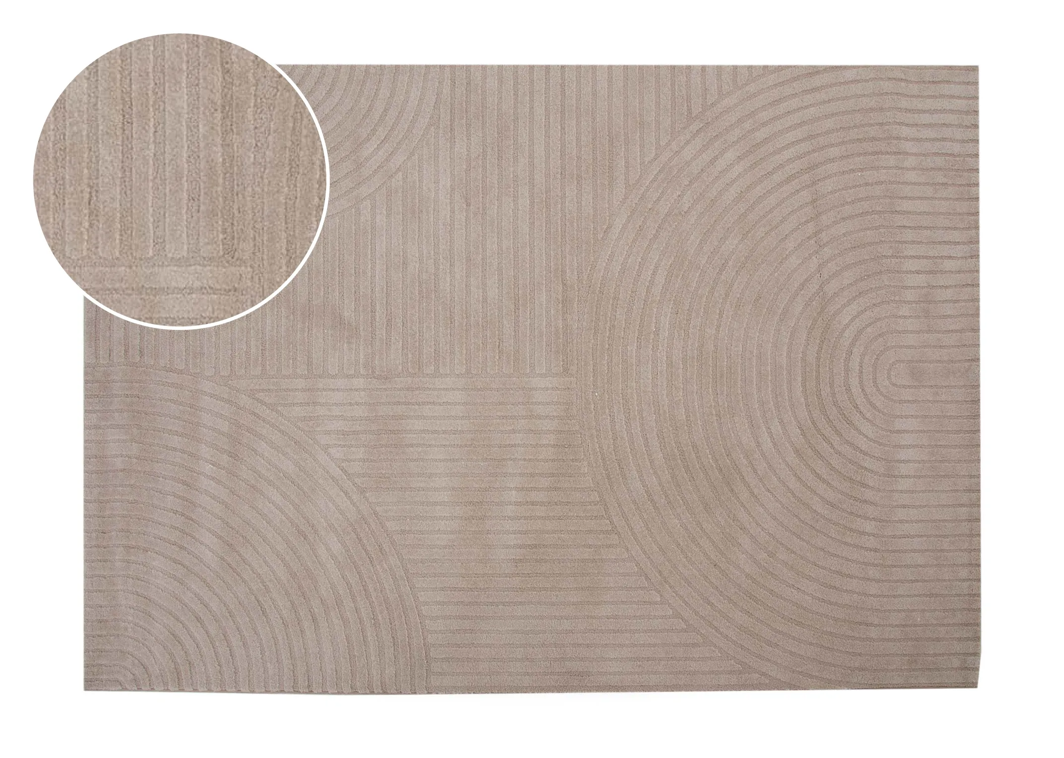 Beige Print 120cm x 170cm Small Rug - Elio