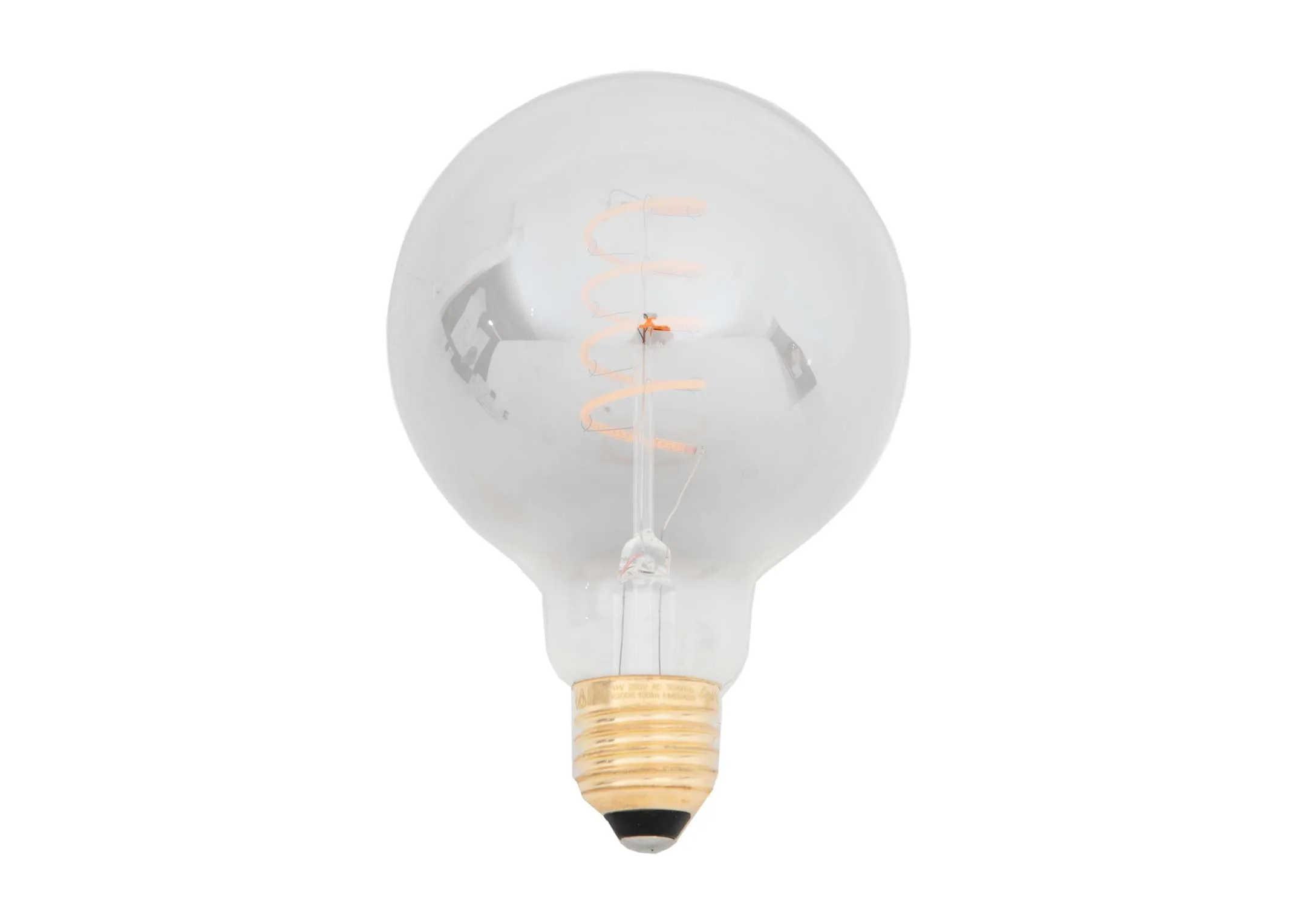 4W Smoke E27 Light Bulb - Globe LED