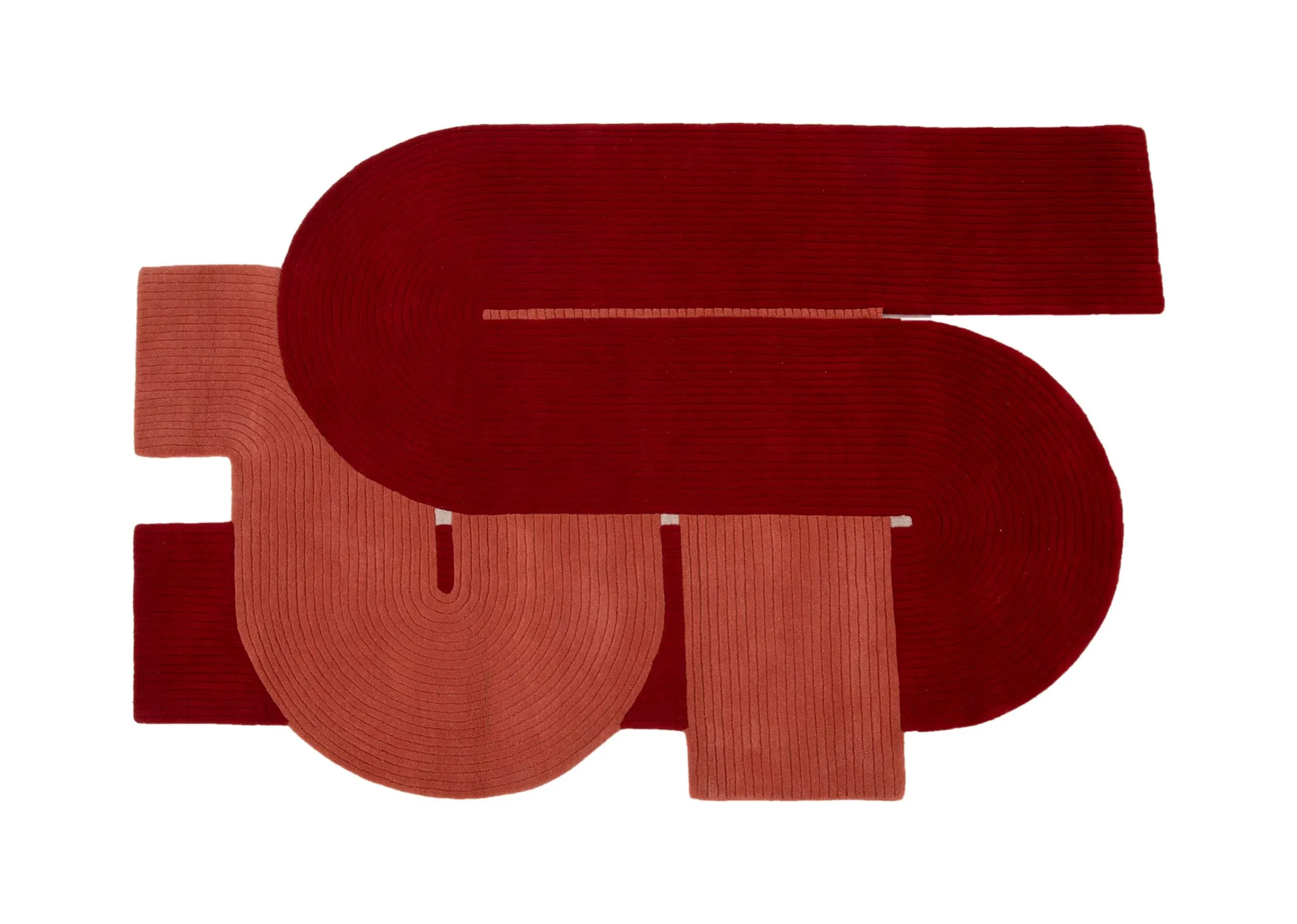 A dimension image of the Metric rug with 200cm x 160cm