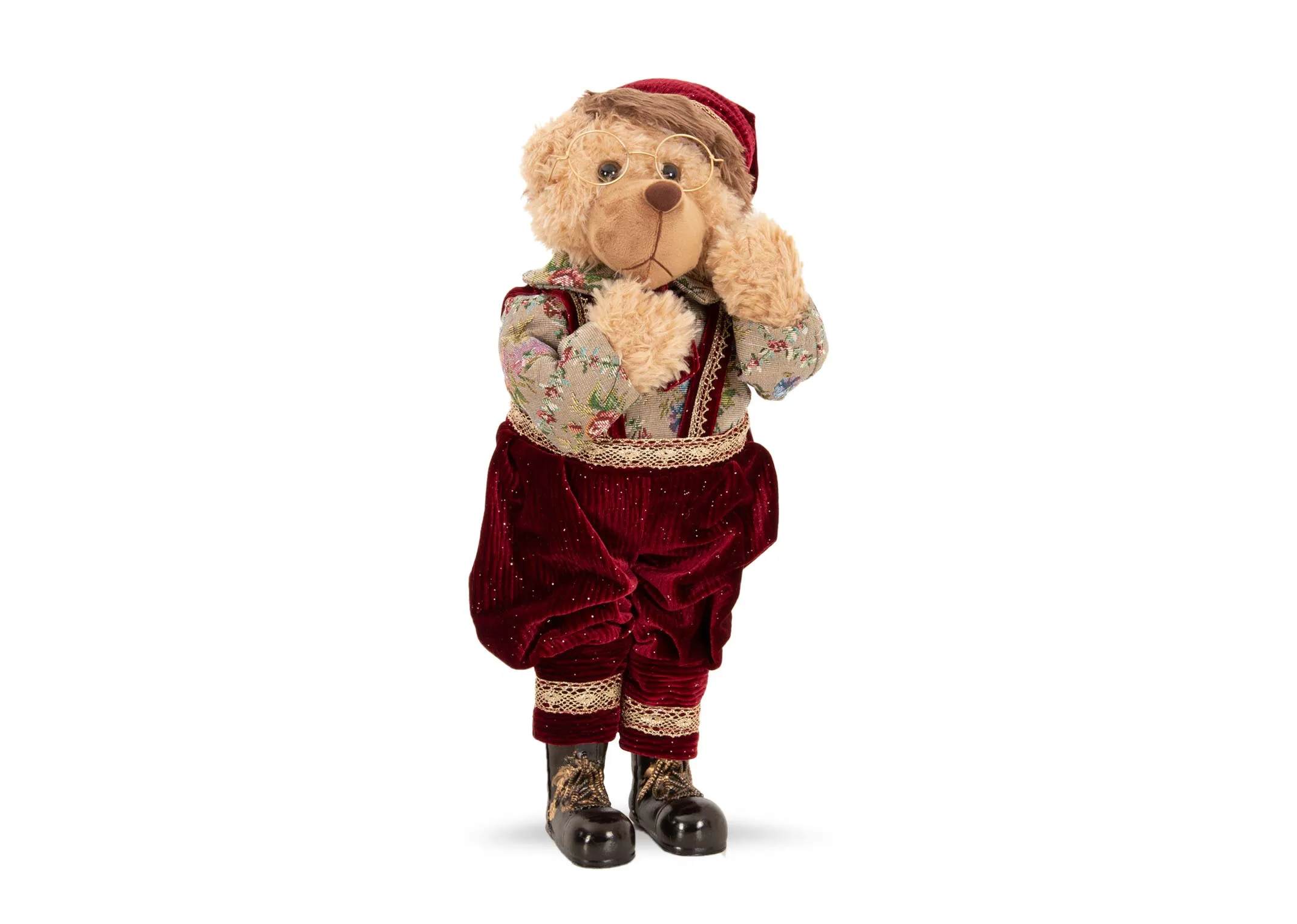 A dimension image of the Santa Boy Bear with 50cm x 30cm