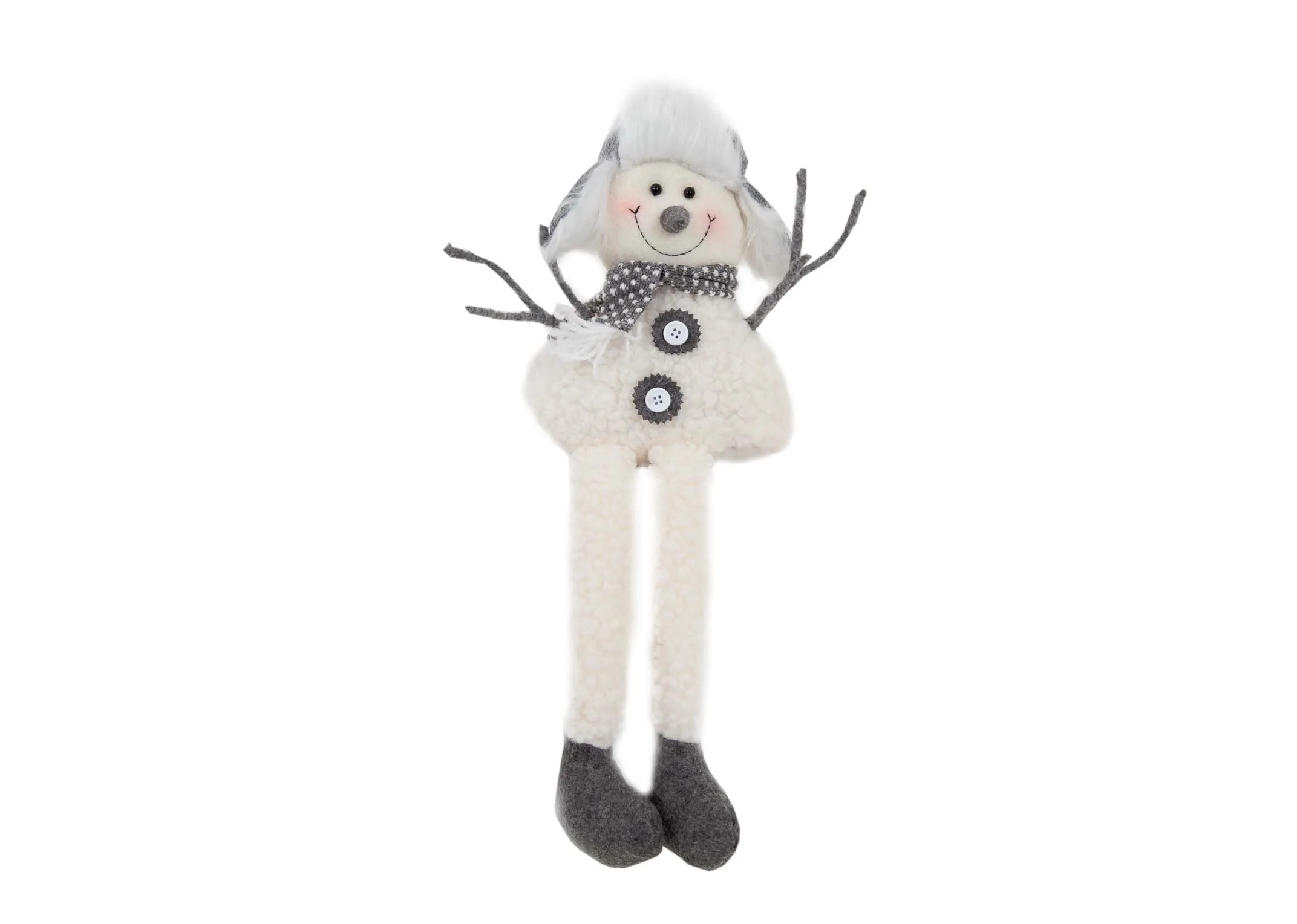 A dimension image of the Fabric Snowman with 35cm x 44cm