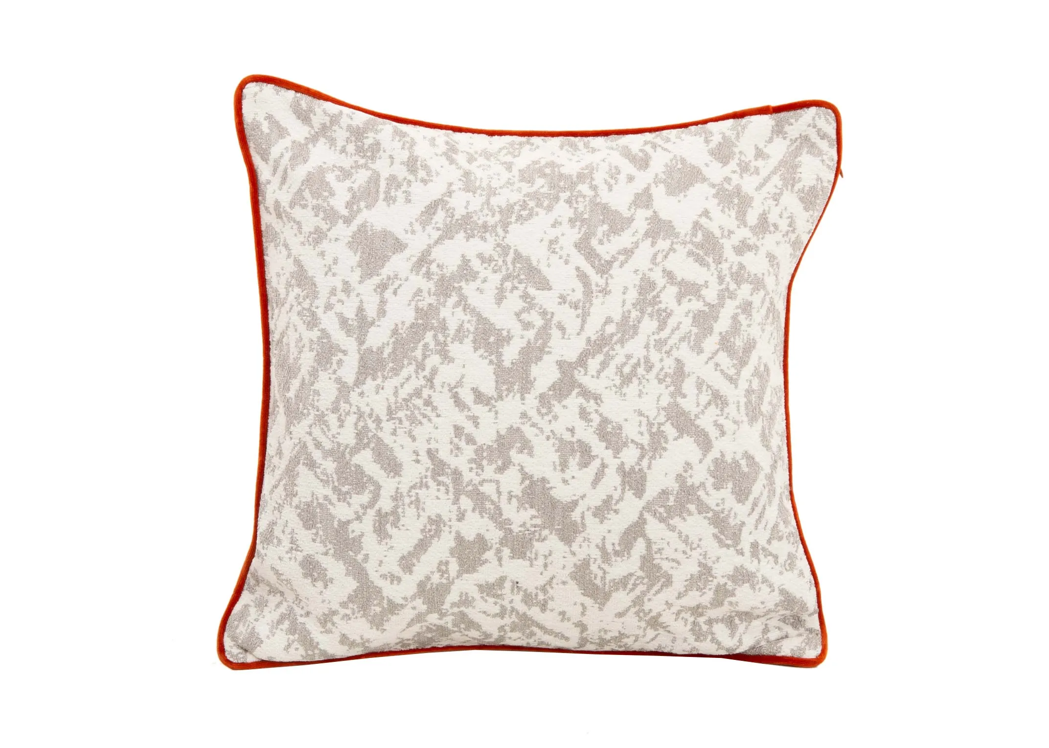 Grey Accent & Orange Cushion - Arcie