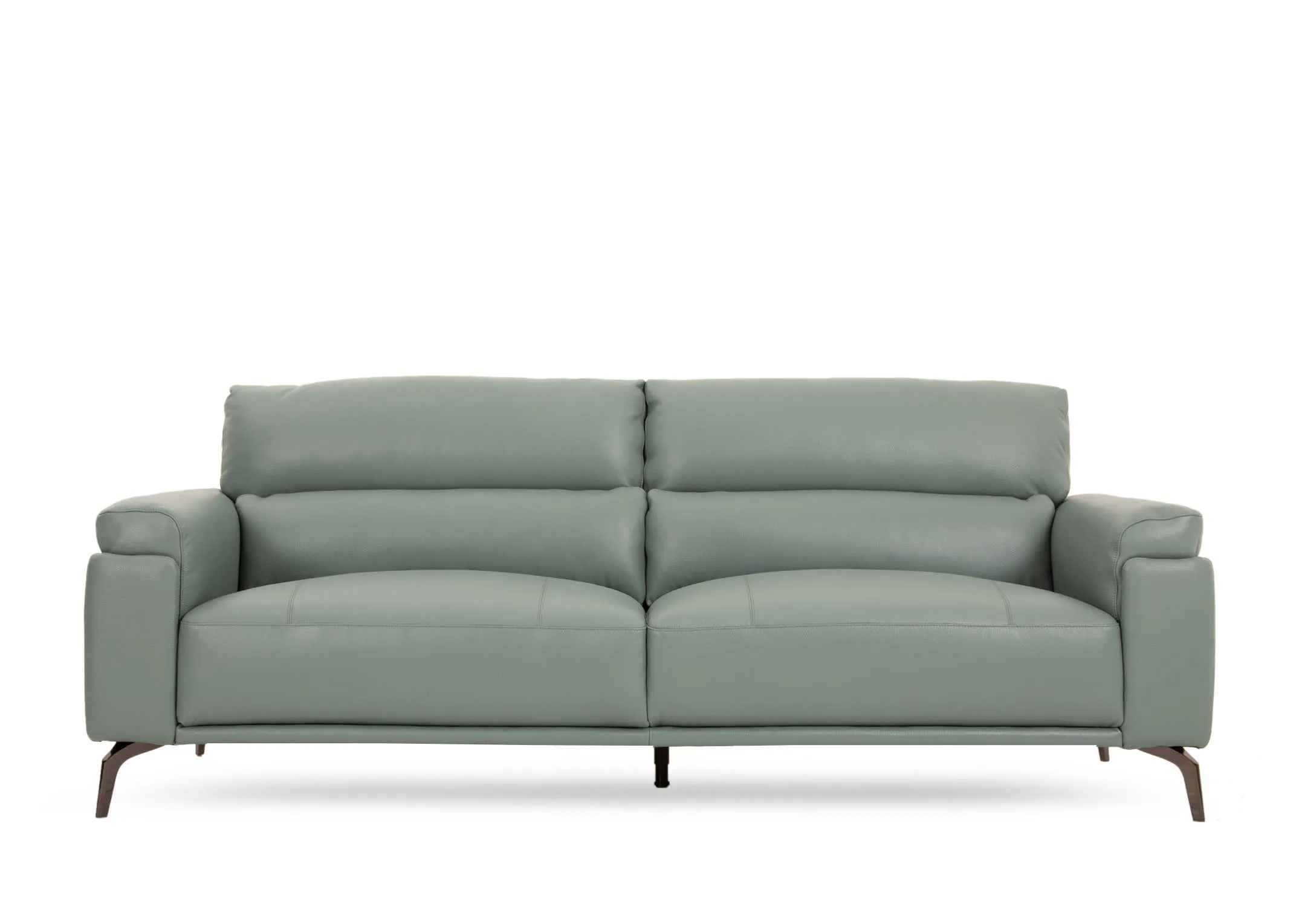 A petrol blue leather 3 seater from EZ Livings Lagoon range.