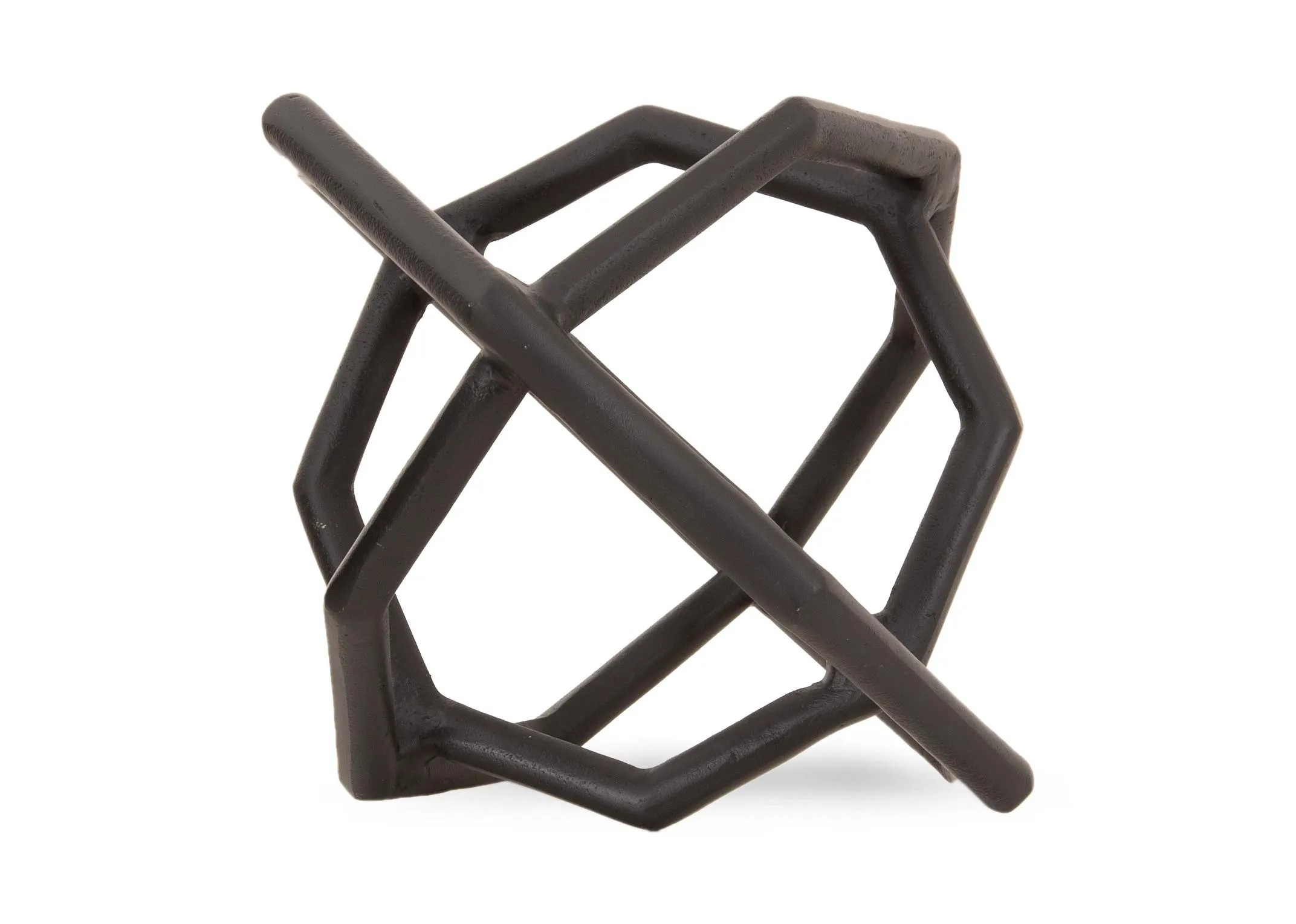 A dimension image of the Black Deco Orb with 20cm x 20cm