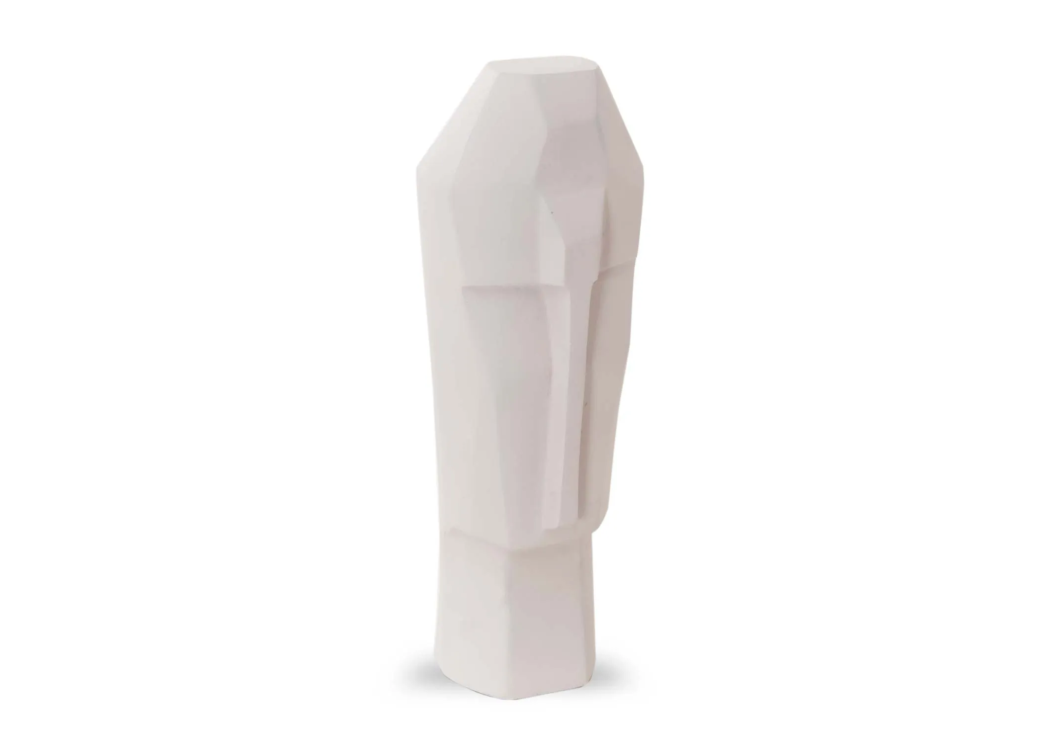 A dimension image of the White Deco Face Ornament with 12.5cm x 10cm x 37cm