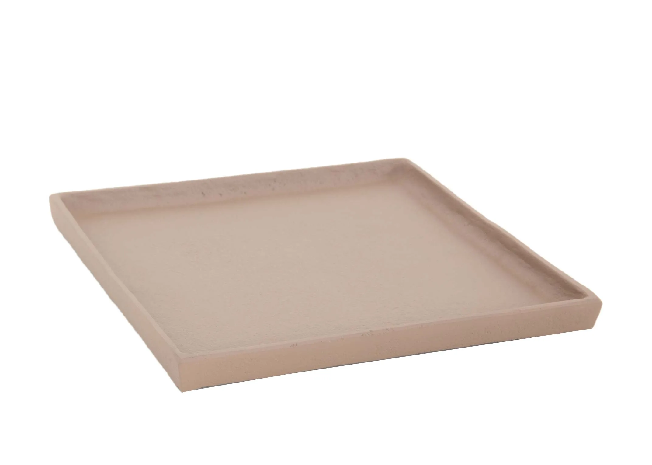 A dimension image of the Light Brown Square Plate with 21.5cm x 2cm