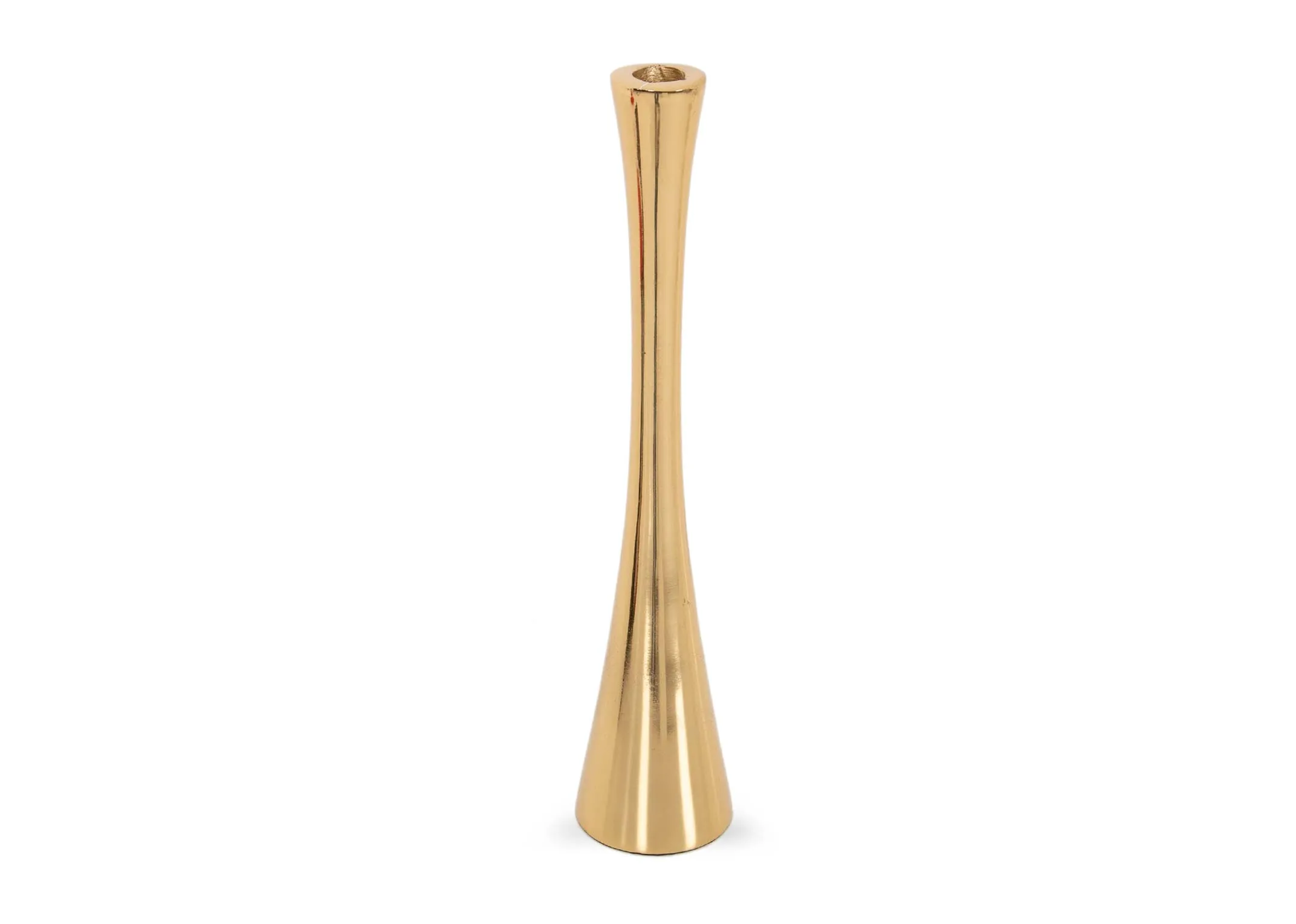 A dimension image of the Large Gold Stick Candleholder with 7cm x 35.5cm