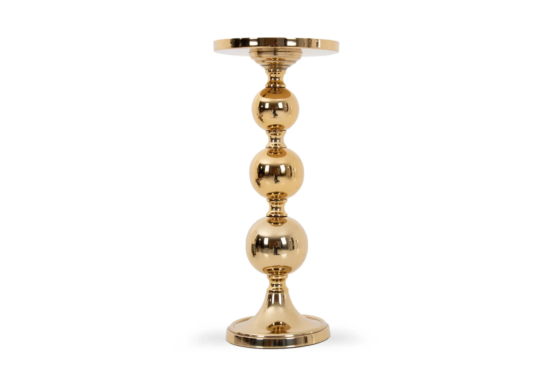 Large Gold Pillar - Christmas Candle Holder