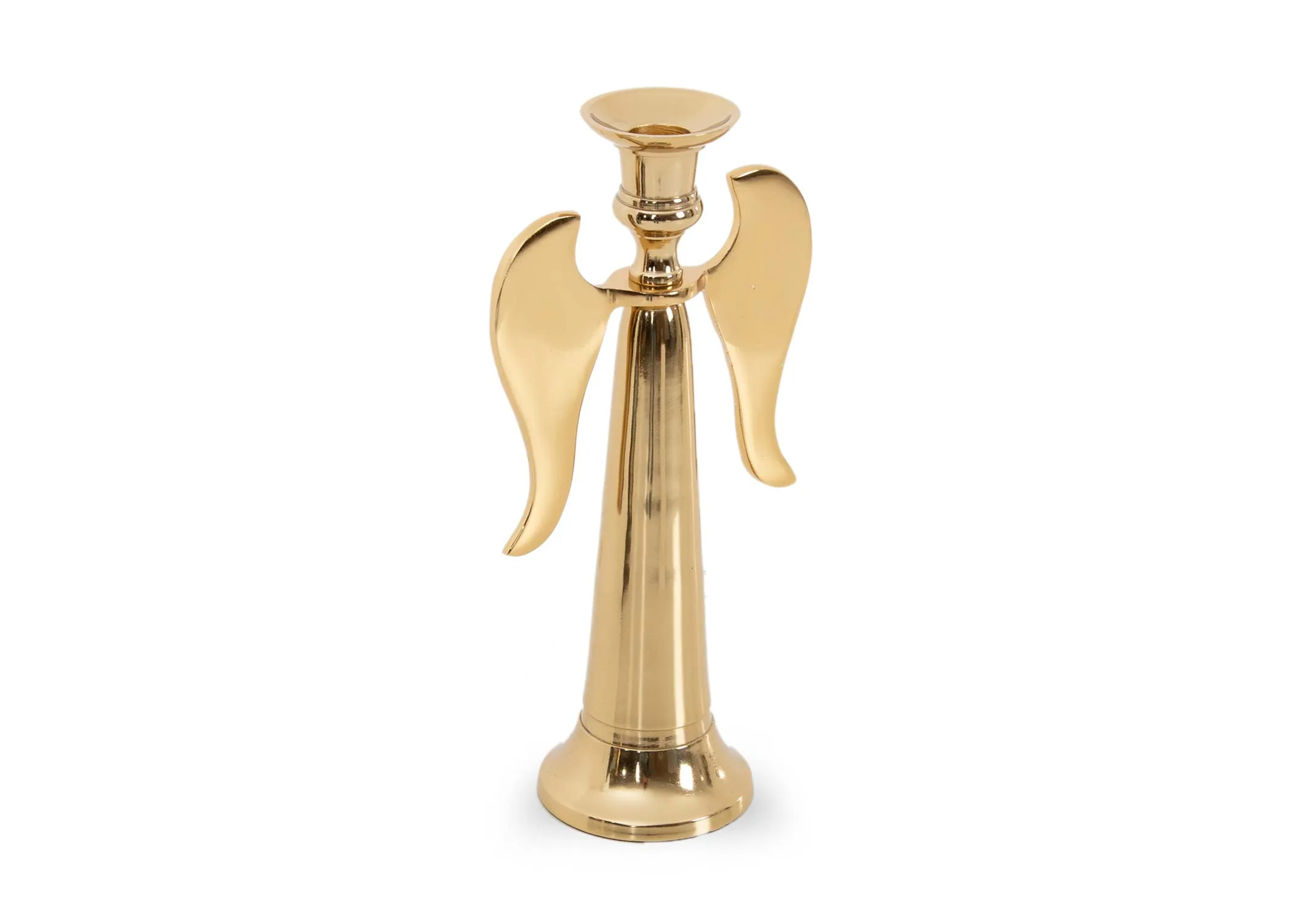 Medium Gold Angel - Christmas Candle Holder