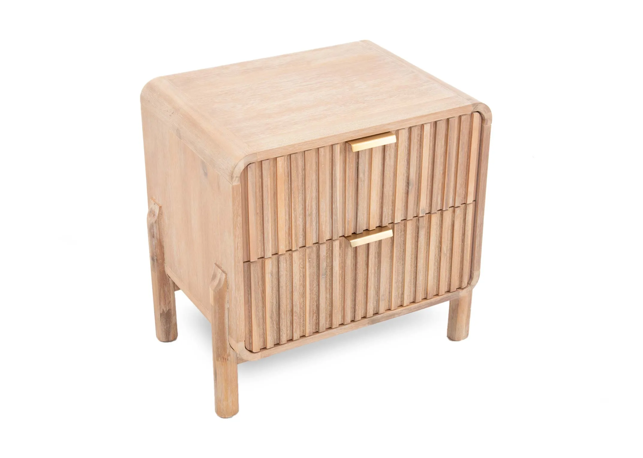 2 Drawer Acacia Locker - Milo