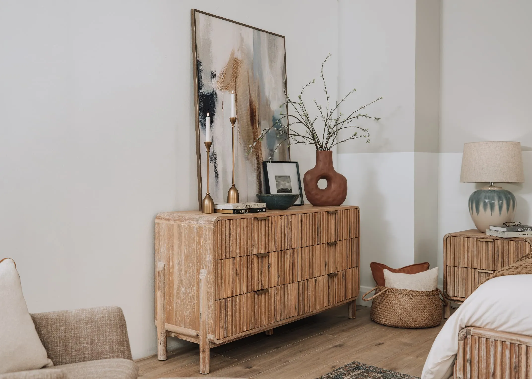 6 Drawer Acacia Dresser - Milo