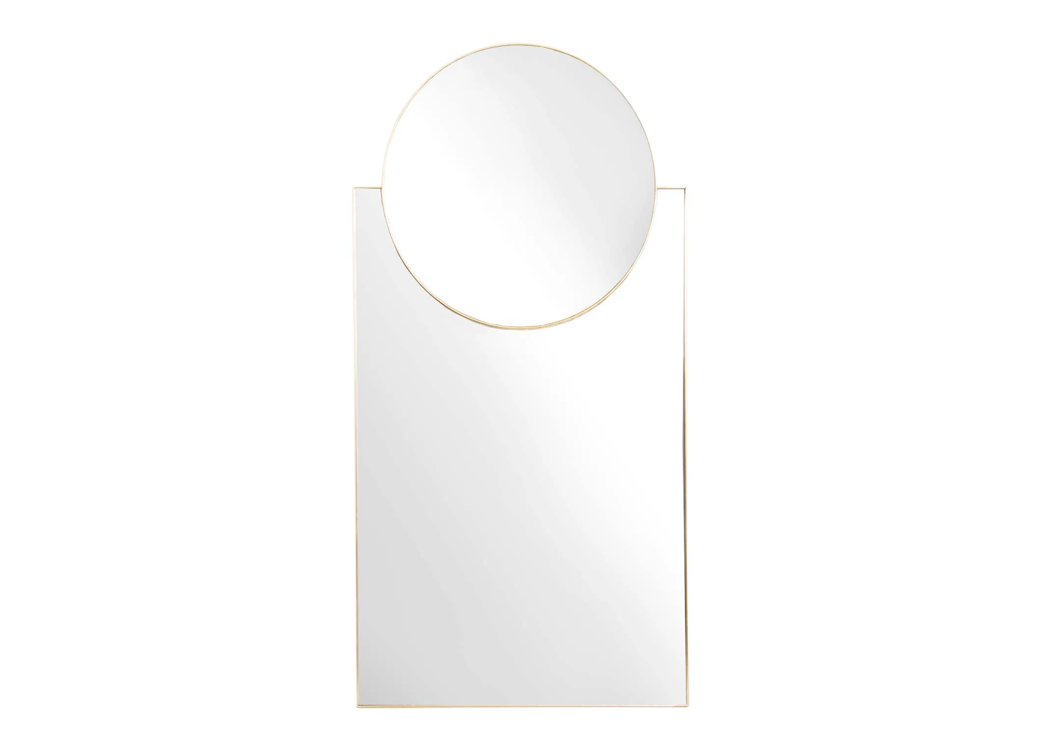 A dimension image of the Calista Mirror with 61cm x 118cm
