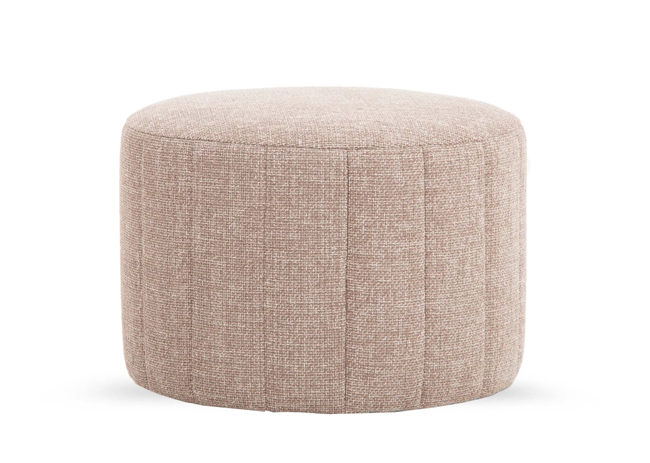 Beige Fabric Footstool - Alexo