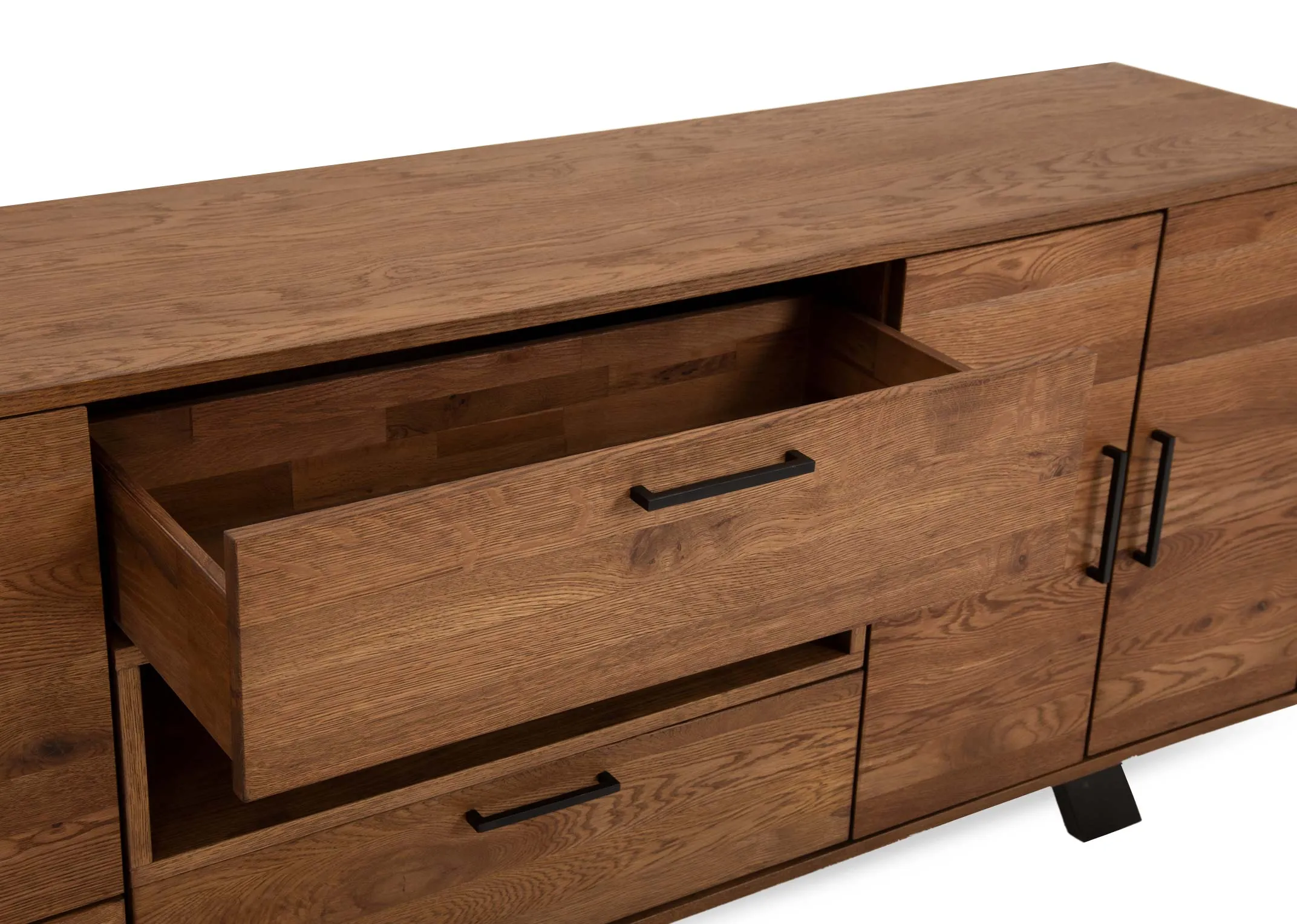 A dimension image of the Oslo Sideboard with 200cm x 45cm x 86cm