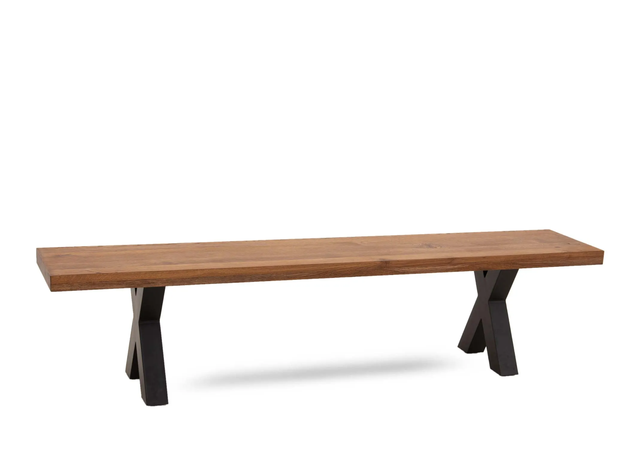 180cm Chestnut Oak Dining Bench - Davos