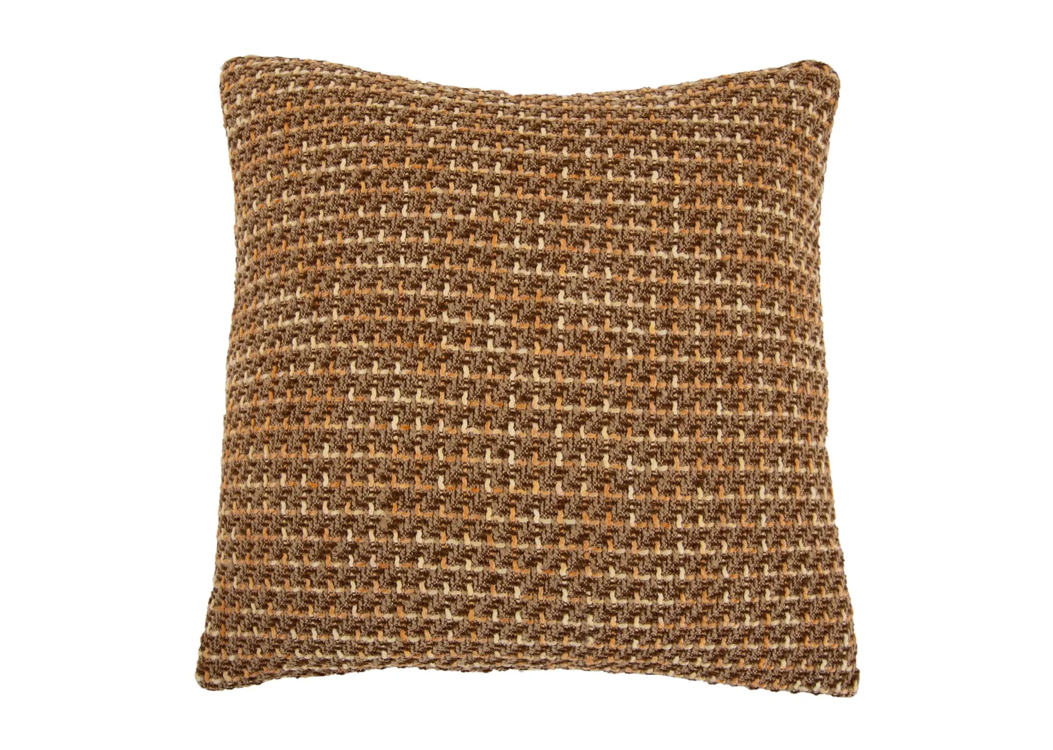 A dimension image of the Brown Knitted cushion with 45cm x 45cm