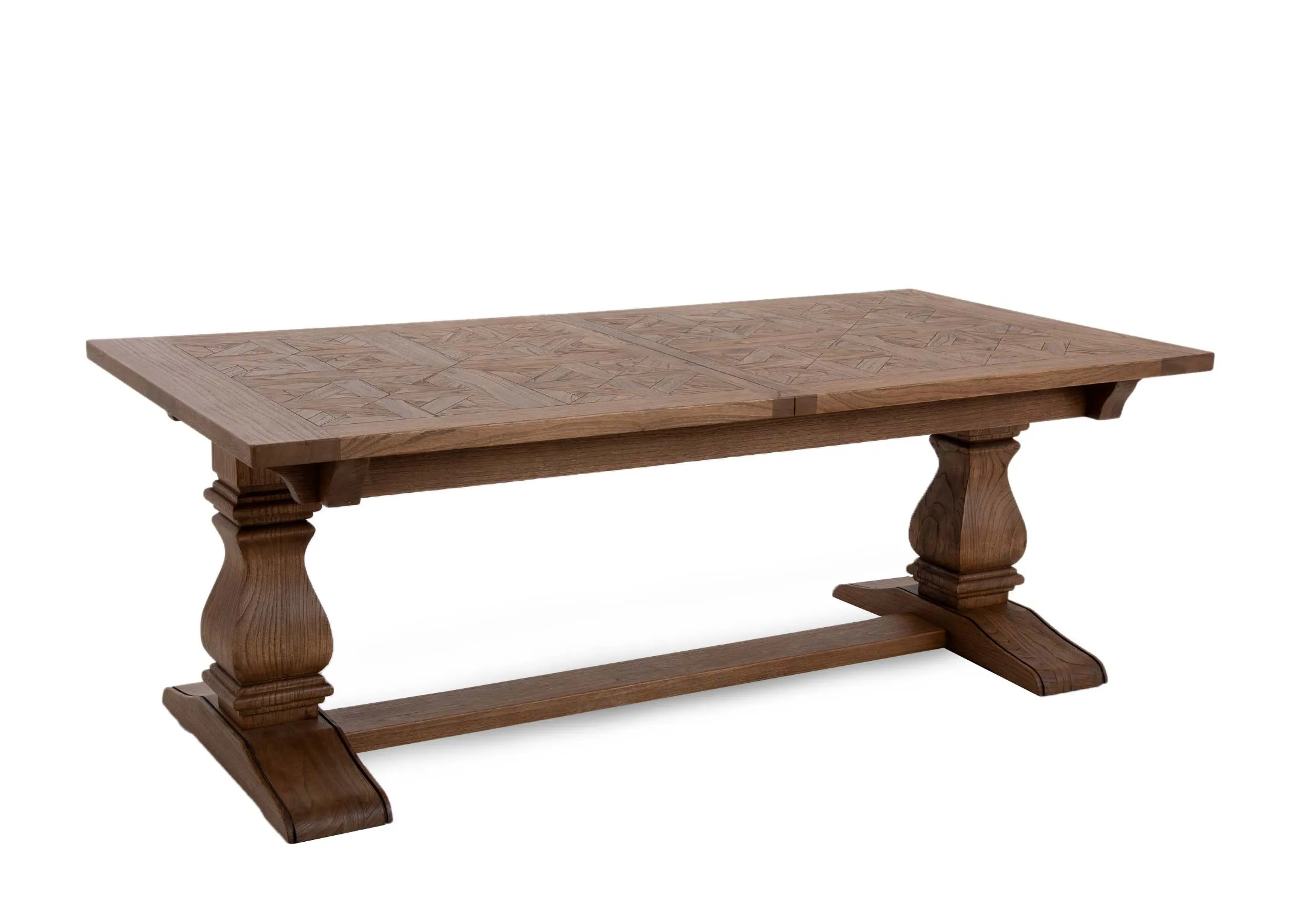 Solid Reclaimed Timber Extendable Dining Table - Biarritz