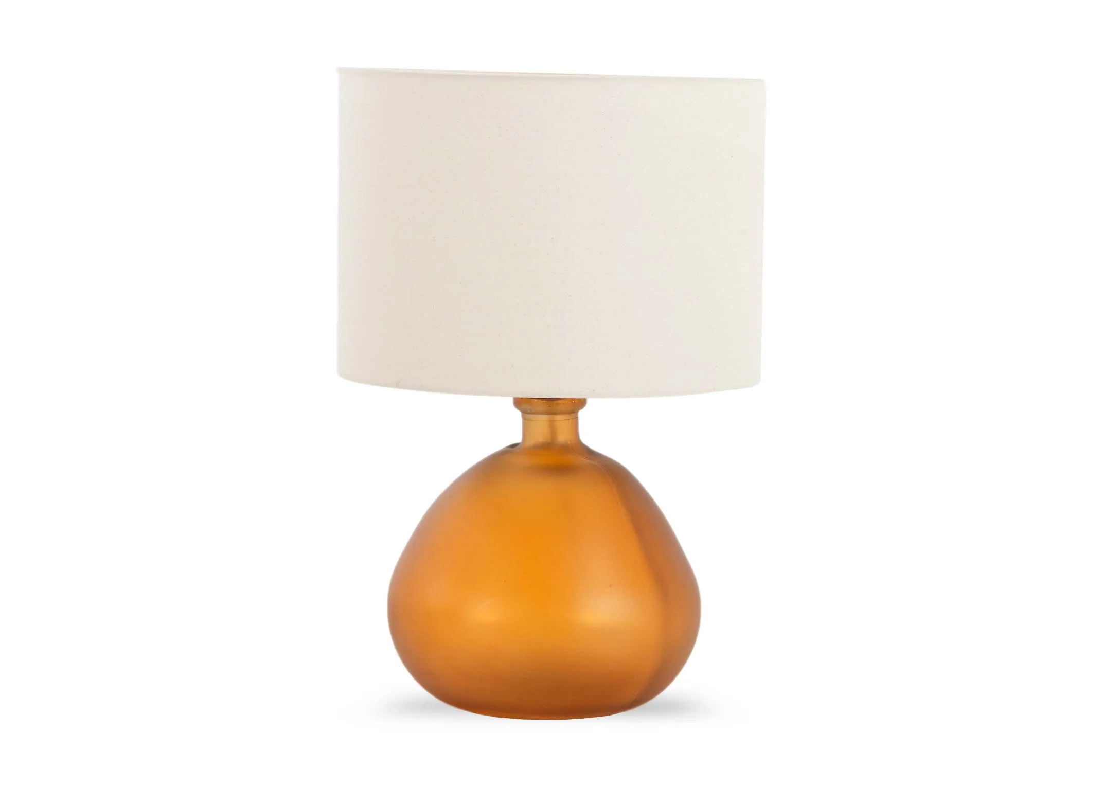 Orange Glass Table lamp with Shade - Alabama