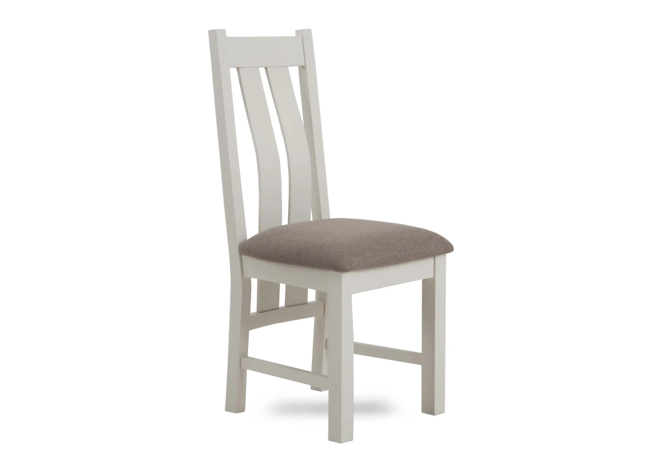 White Oak Dining Chair with Fabric Seat - Barleycove