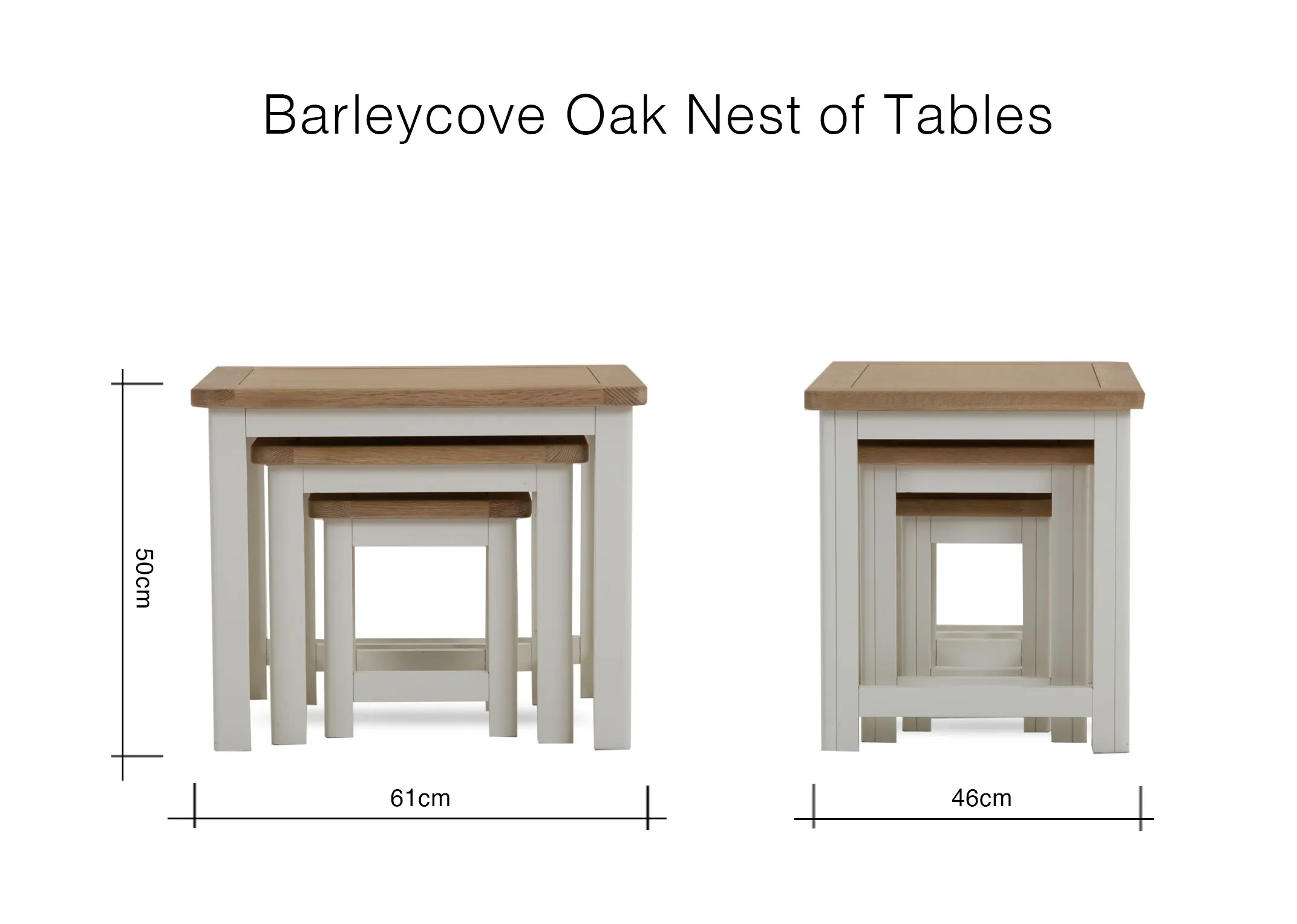 A lifestyle image of the Barleycove nests with Genoa brown leather amrchair with lamp