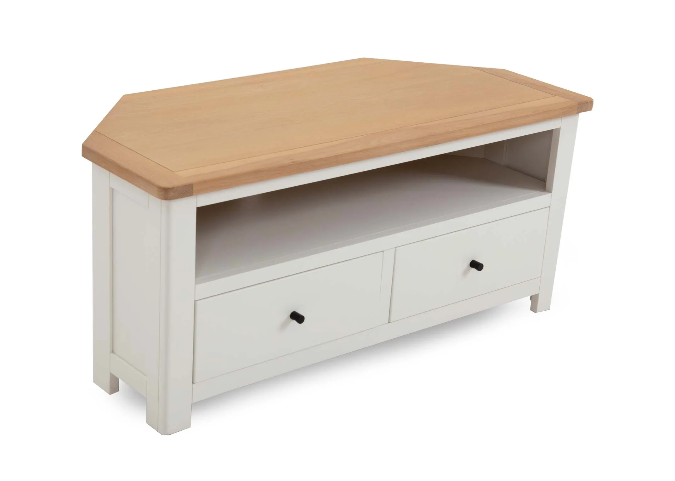 White & Oak TV Unit - Barleycove