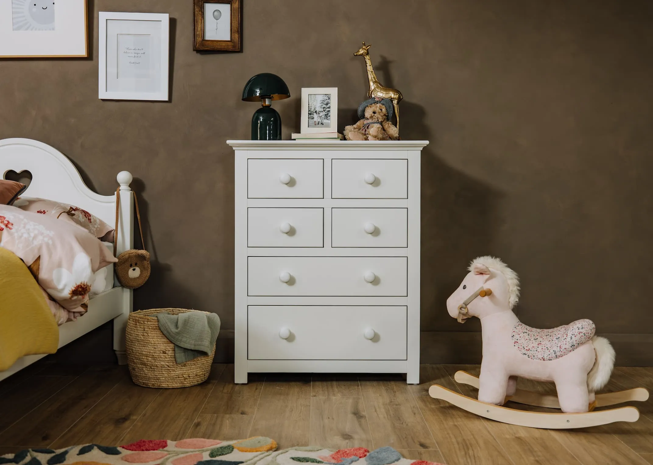 Dark Green Enamel Table Lamp - Van