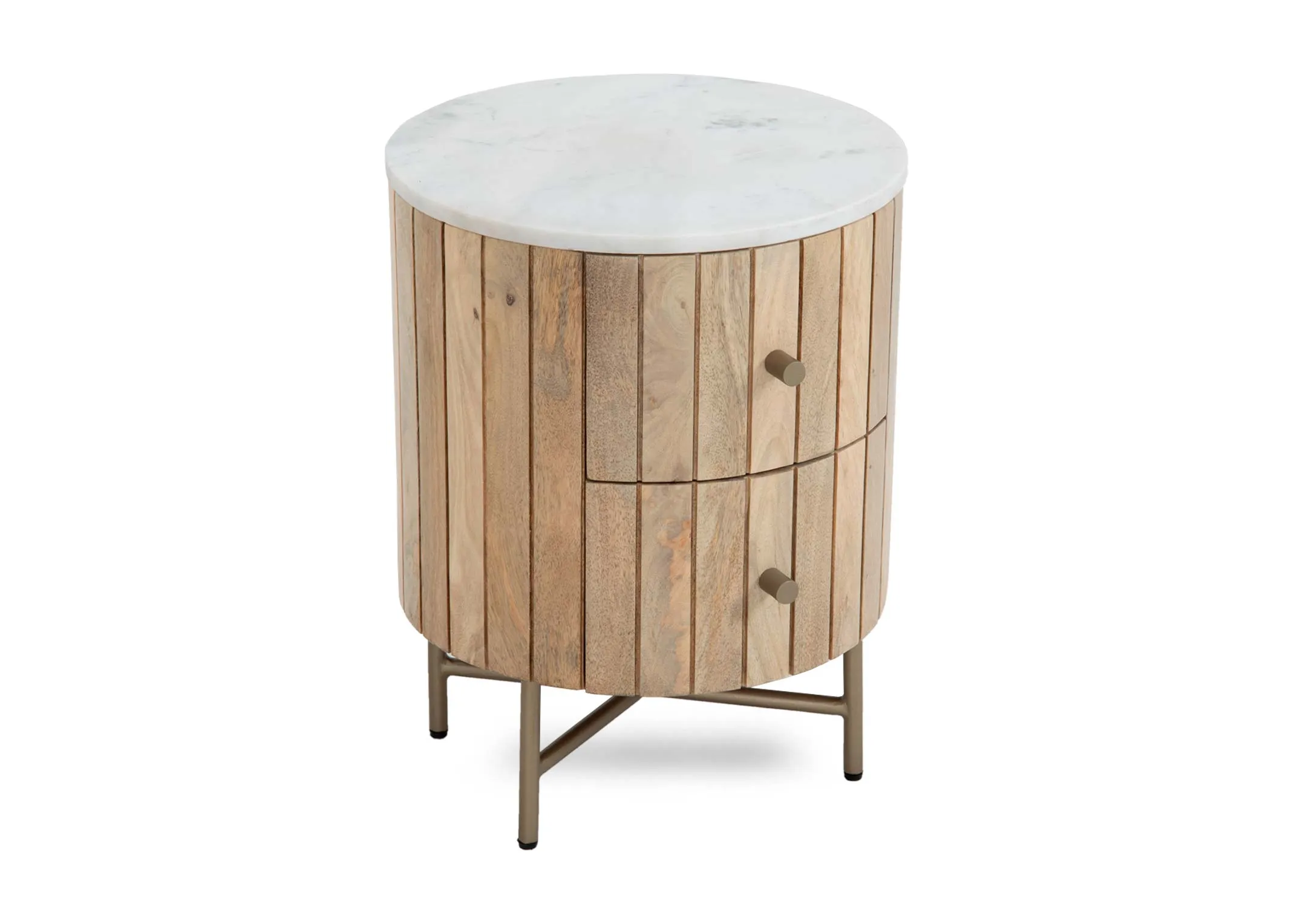 2 Drawer Natural Mango Locker Ketan EZ Living Furniture