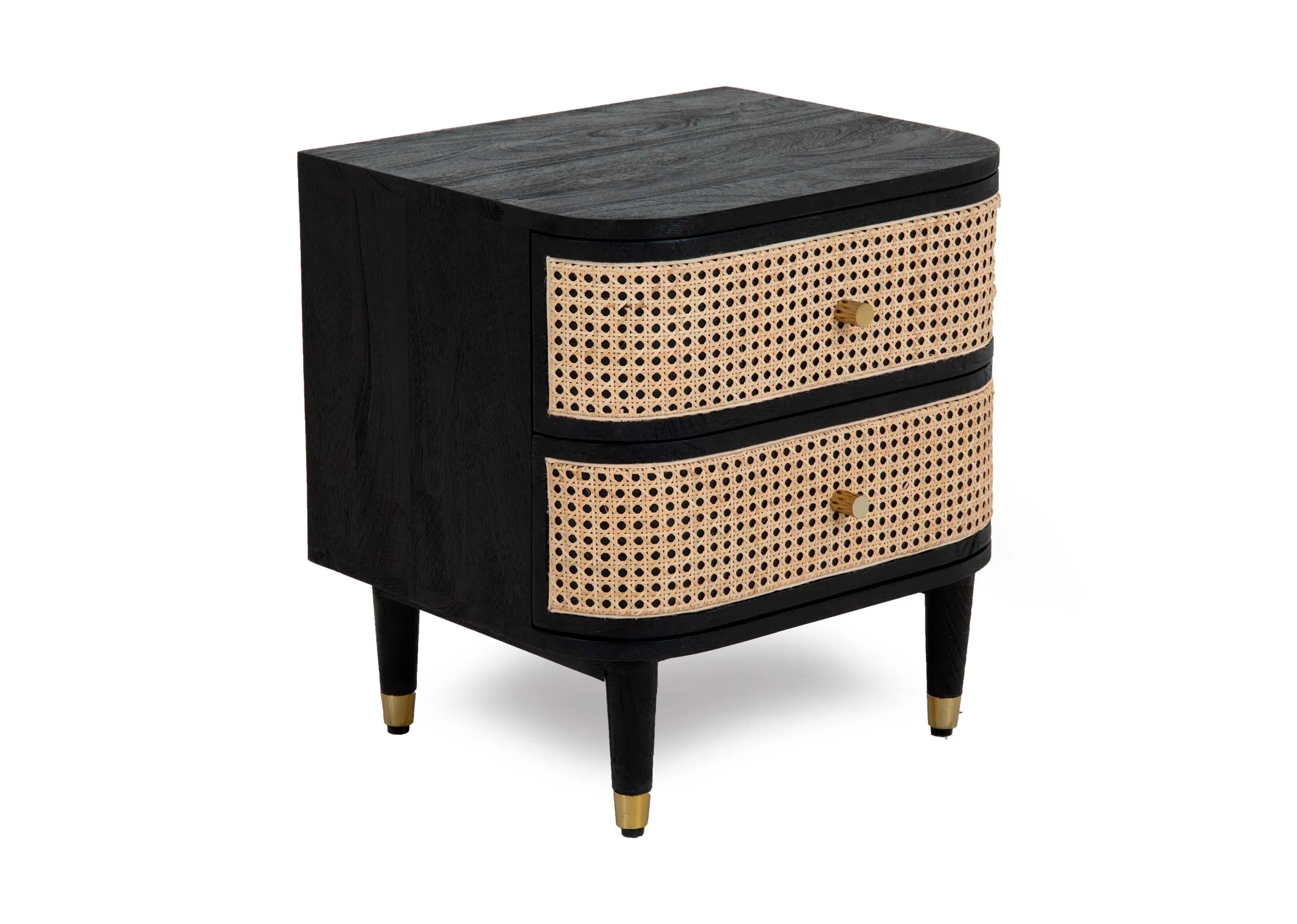 2 Drawer Black Mango Locker Lenny EZ Living Furniture