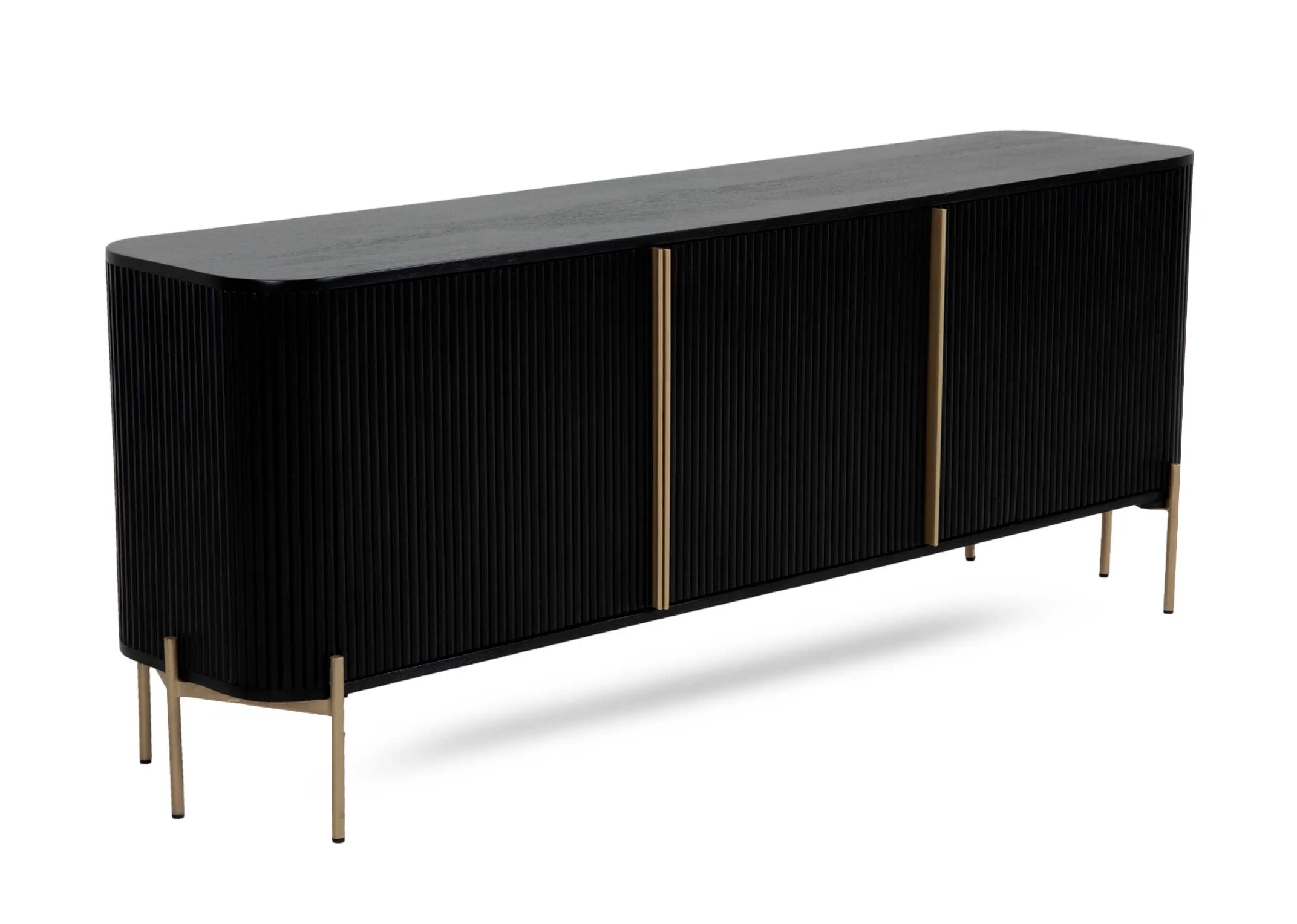 2 Door Black Mango Sideboard - Rego