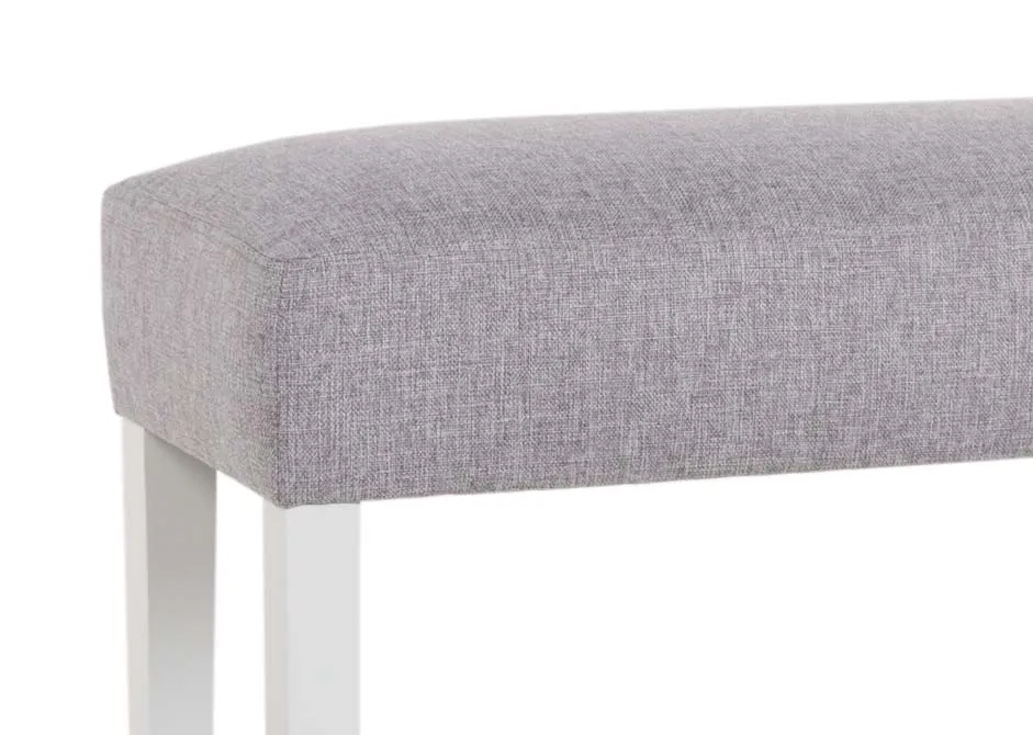 A dimension image of the Georgia Grey corner bench with 180cm x 140cm x 92cm x 52cmSH