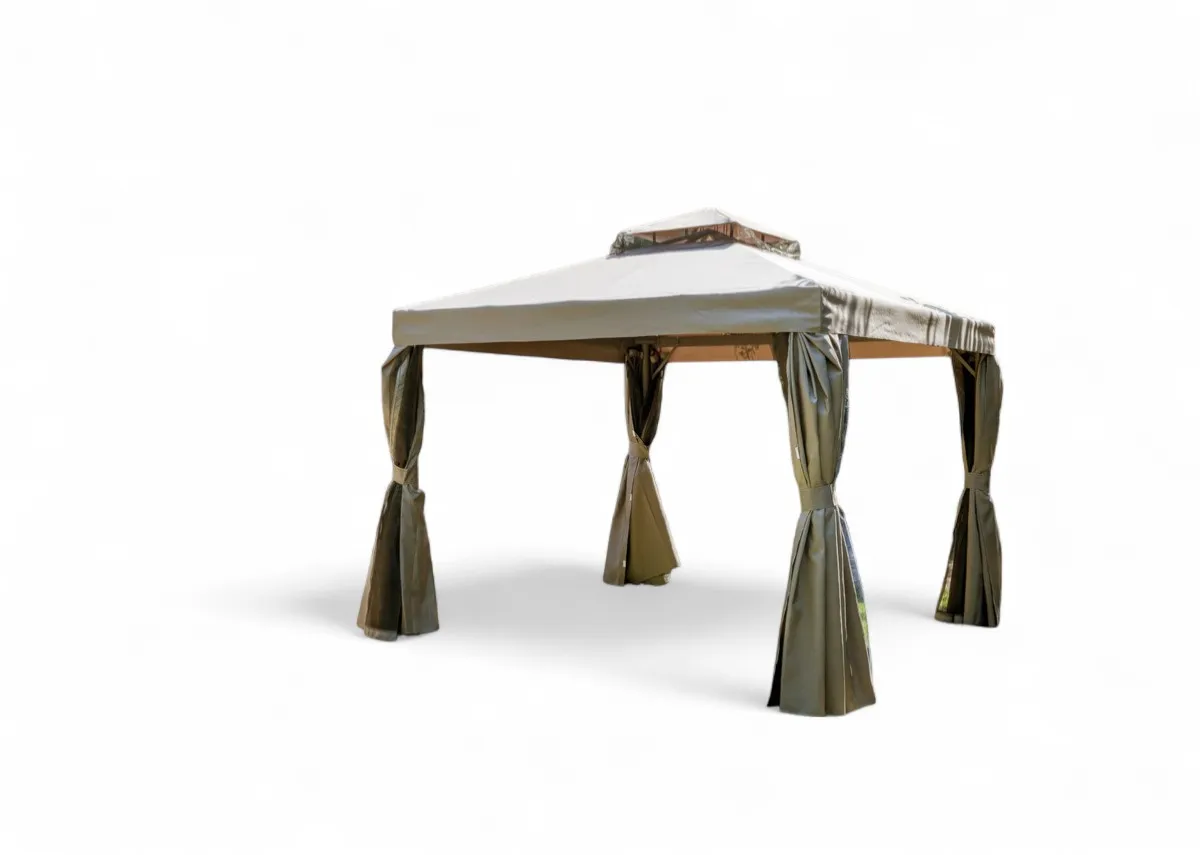3M X 3M Beige Gazebo - Alhambra