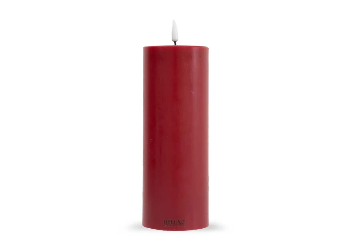 A dimension image of the LED Candle with 7.5cm x 20cm