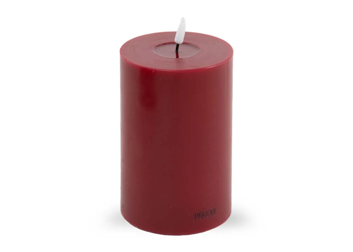 Medium Red LED Candle - Deluxe