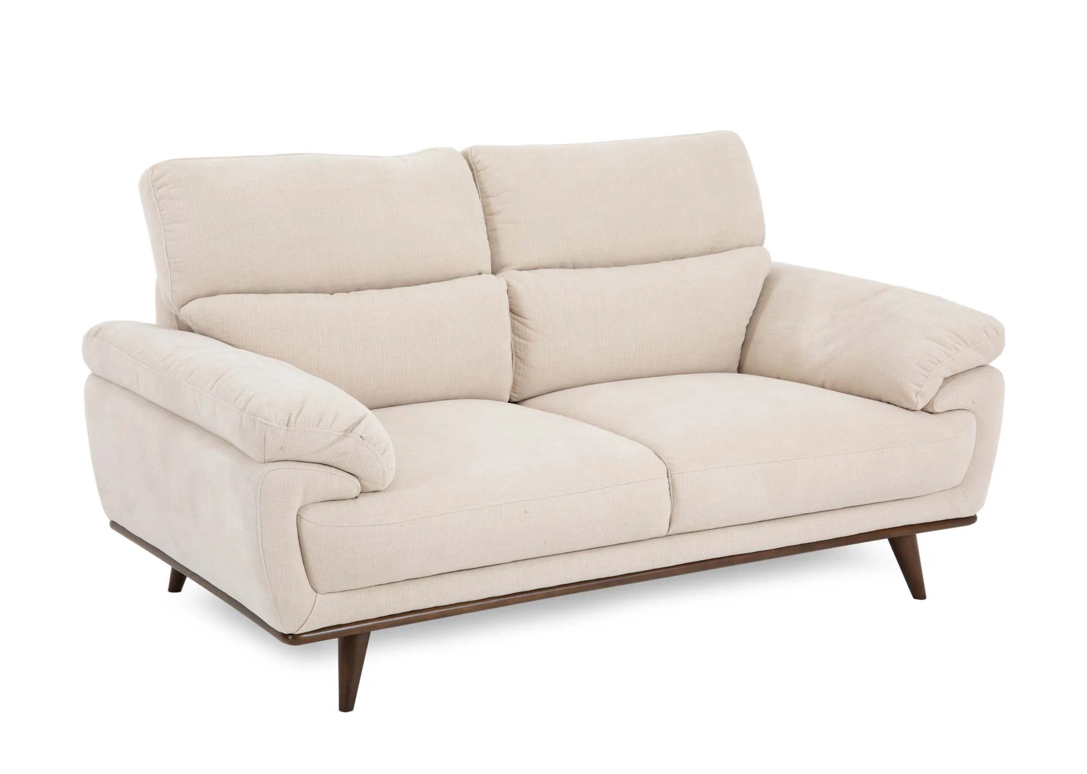 2 Seater Cream Fabric Sofa - Pippa