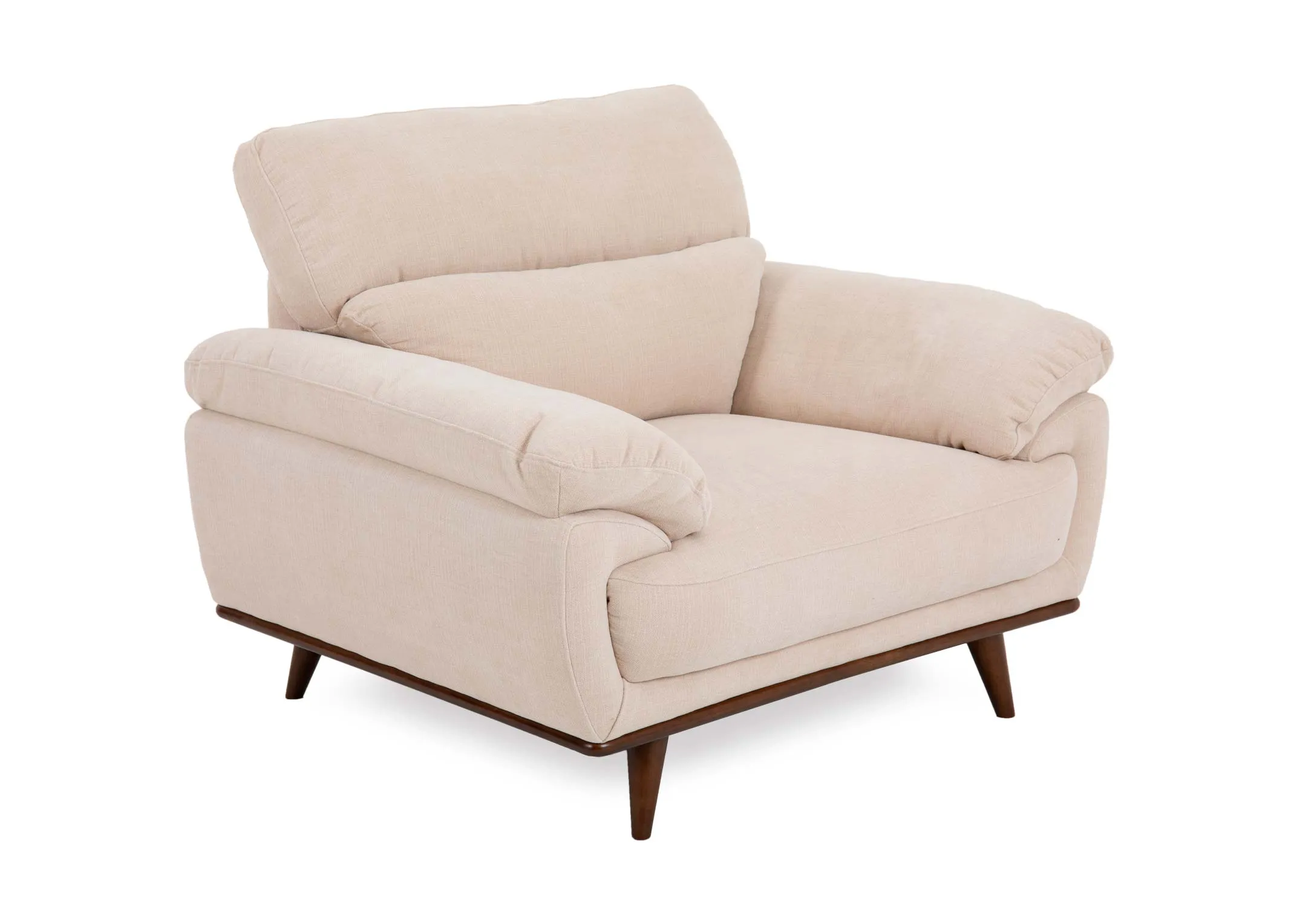 Cream Fabric Armchair - Pippa