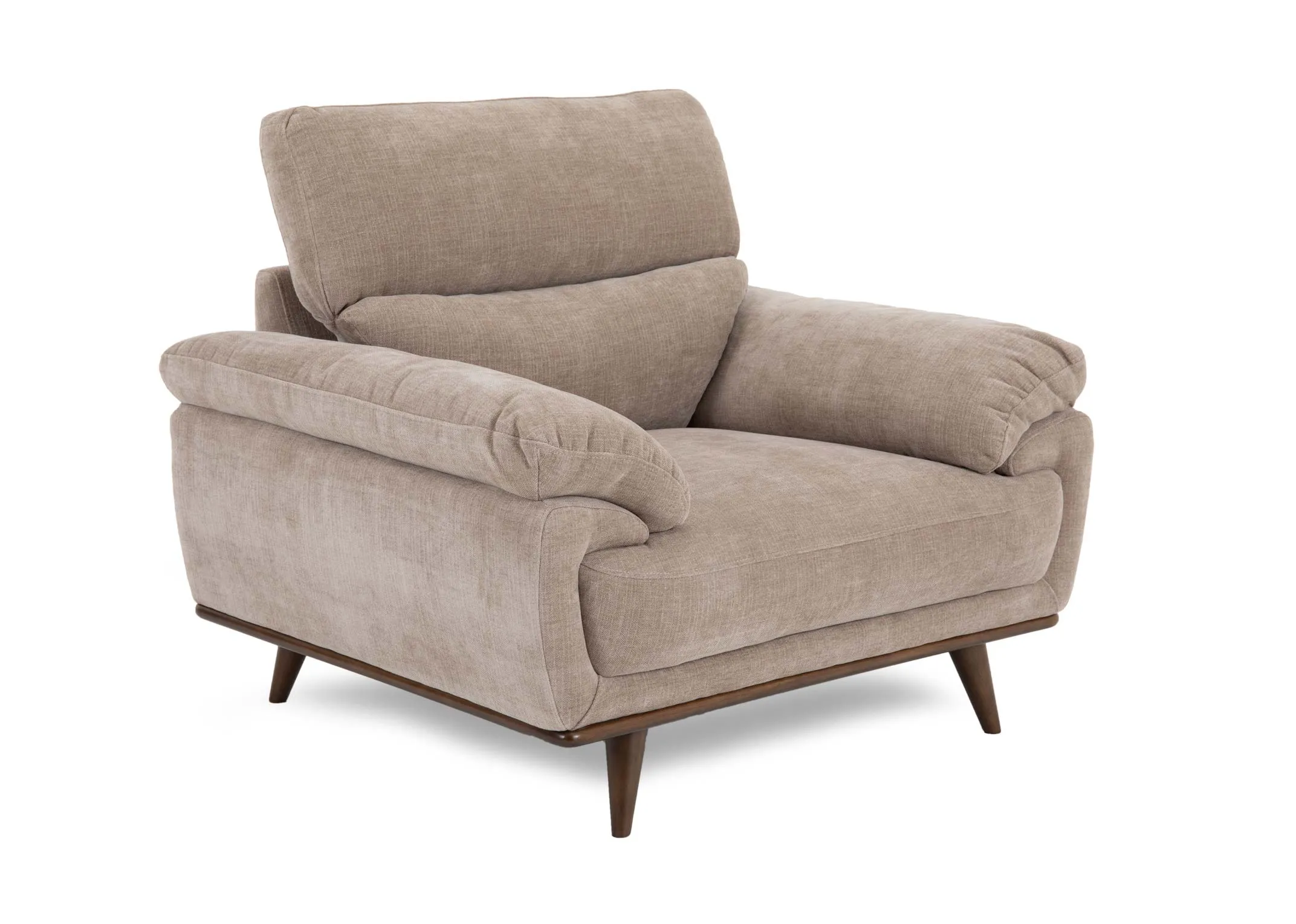 Beige Fabric Armchair - Pippa